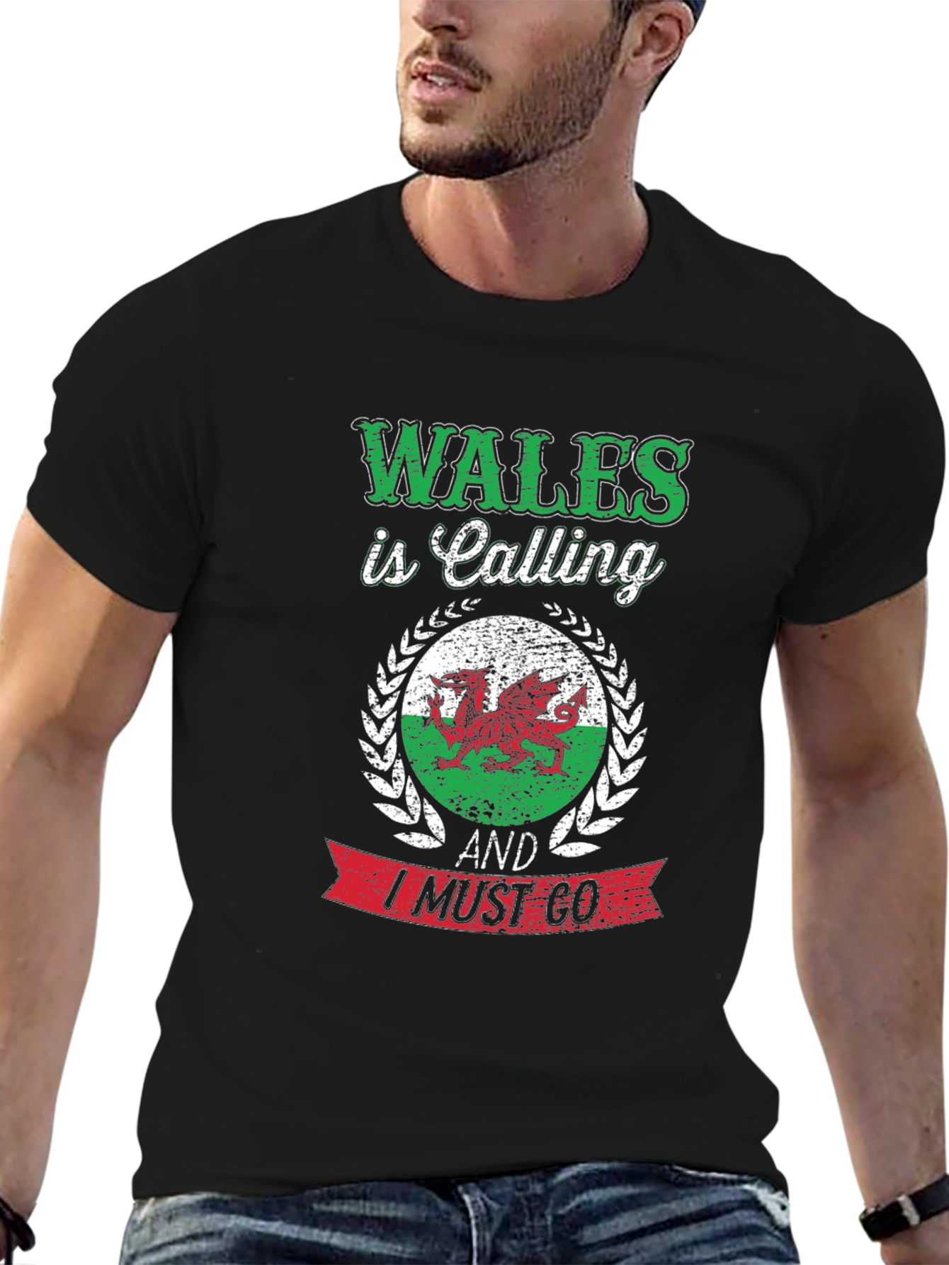Wales Is Calling Mens Graphic T-Shirt