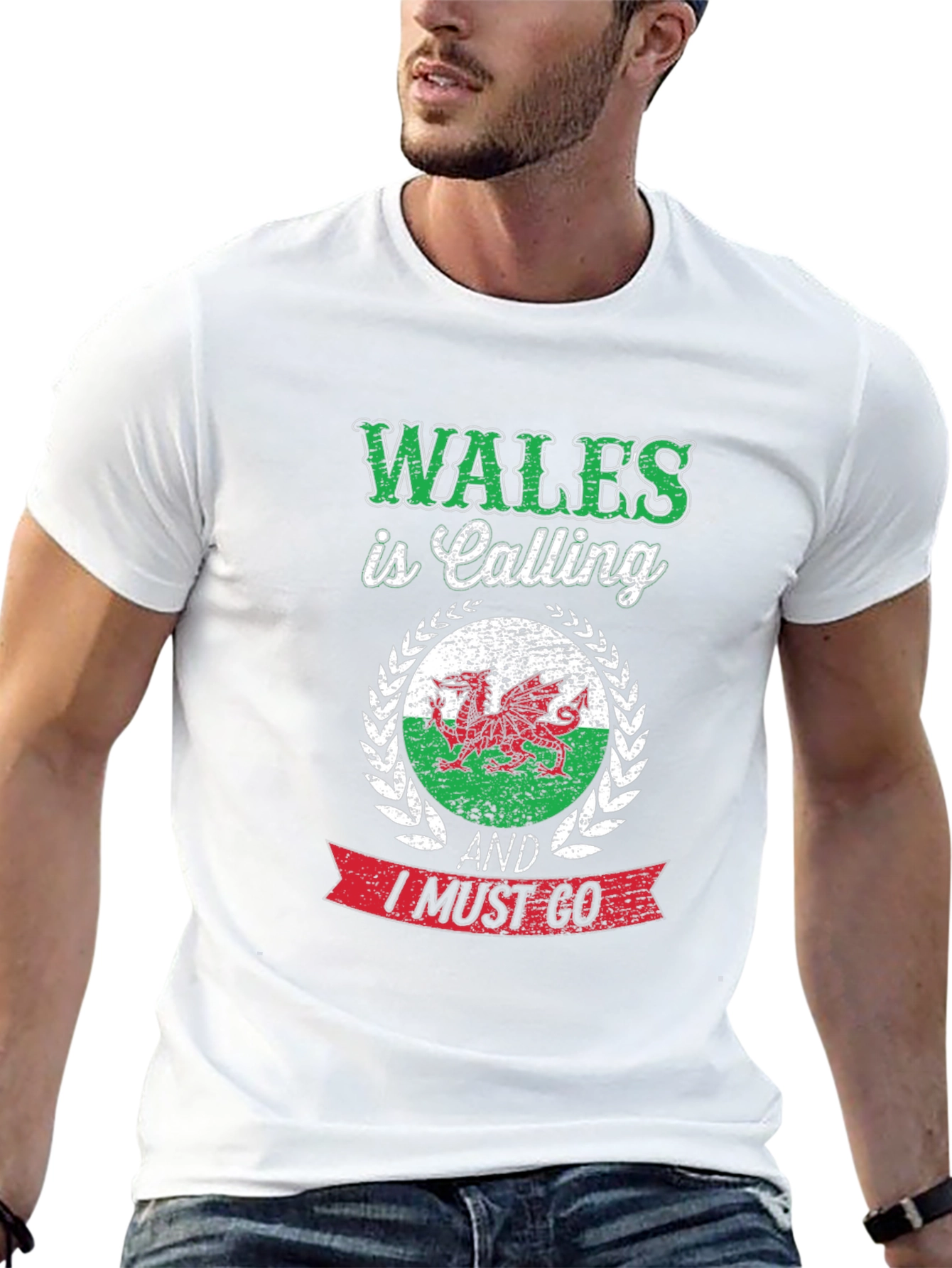 Wales Is Calling Mens Graphic T-Shirt