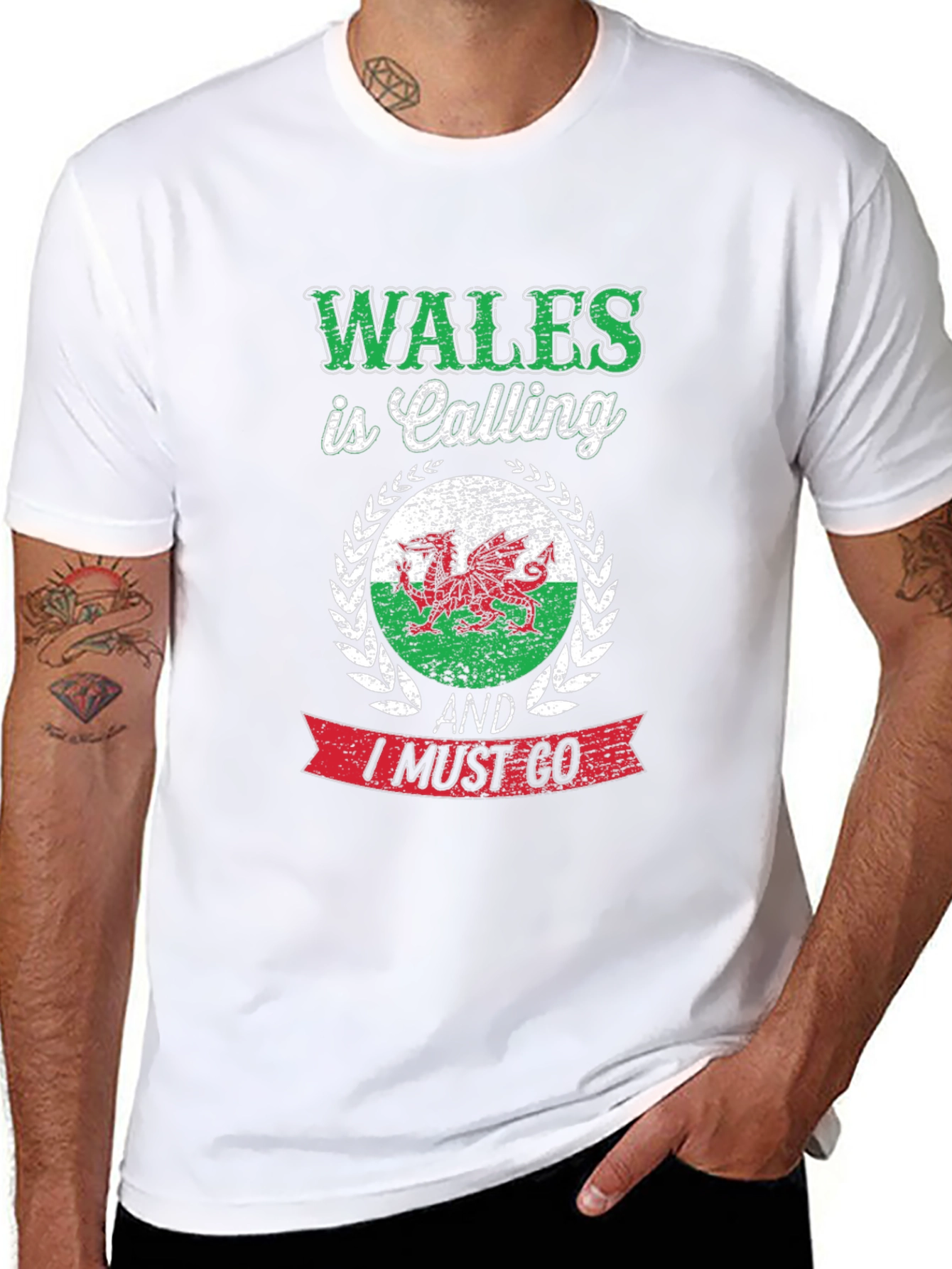 Wales Is Calling Mens Graphic T-Shirt
