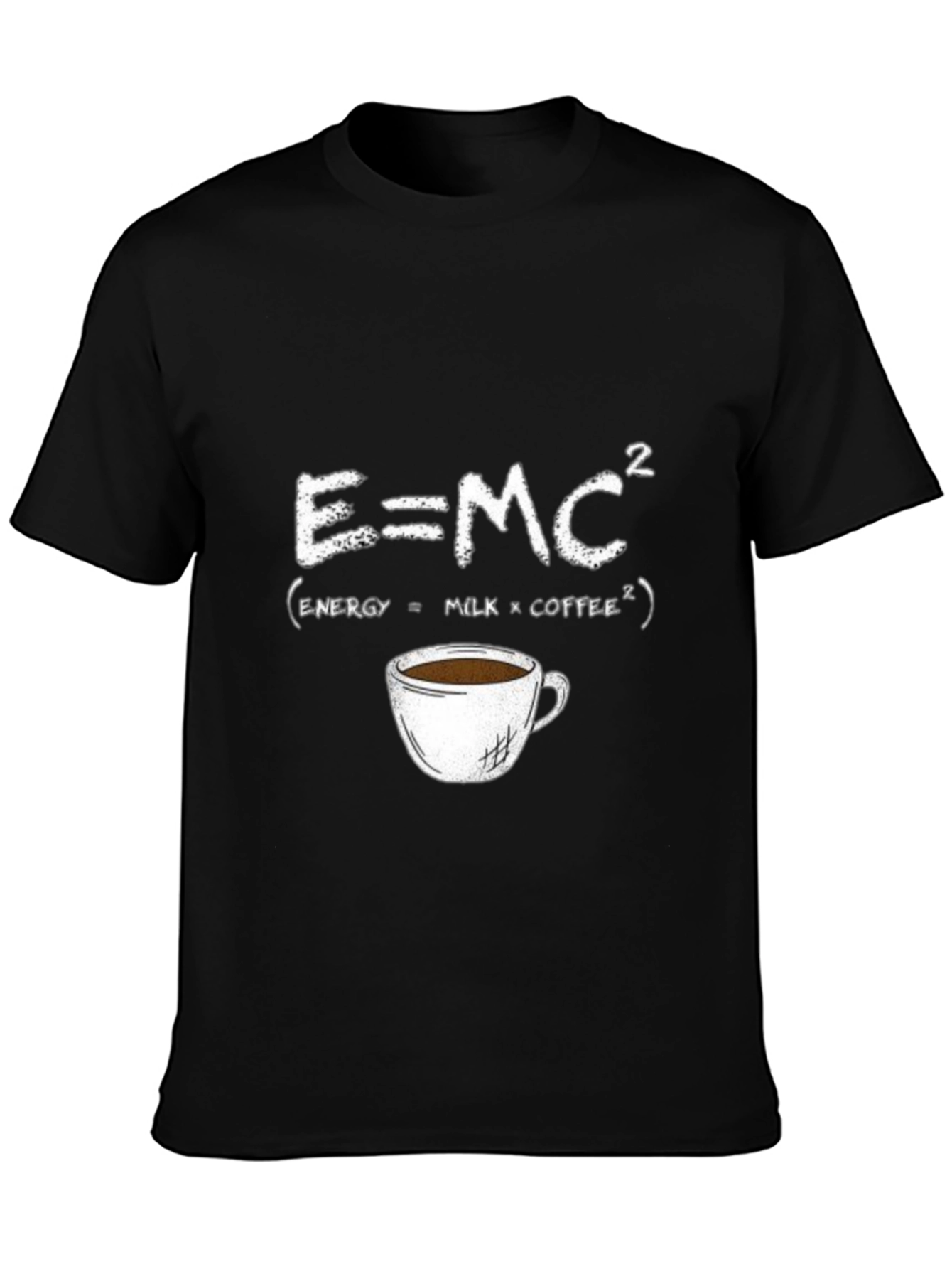 E=MC² Coffee T-Shirt - Energy Formula Tee
