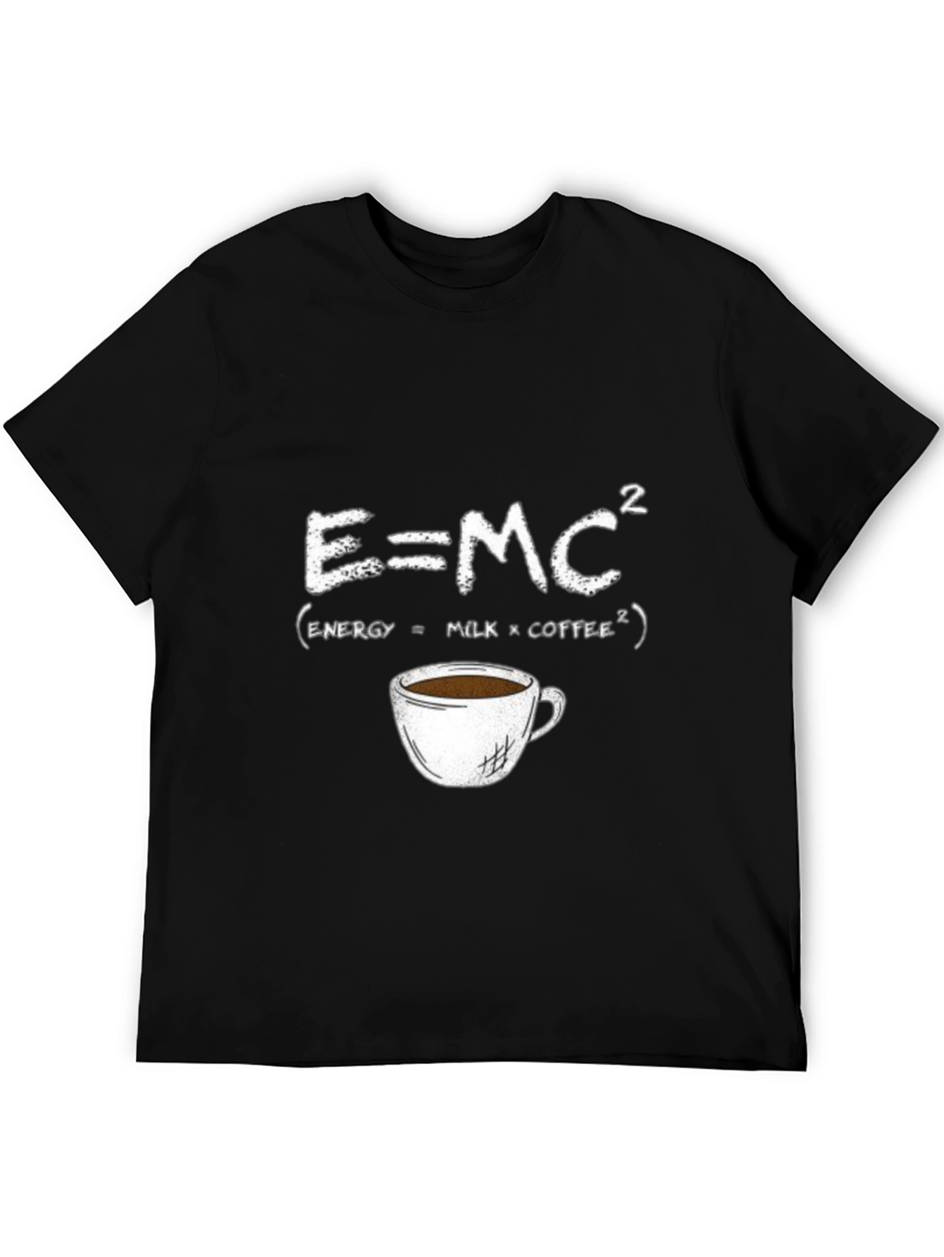 E=MC² Coffee T-Shirt - Energy Formula Tee