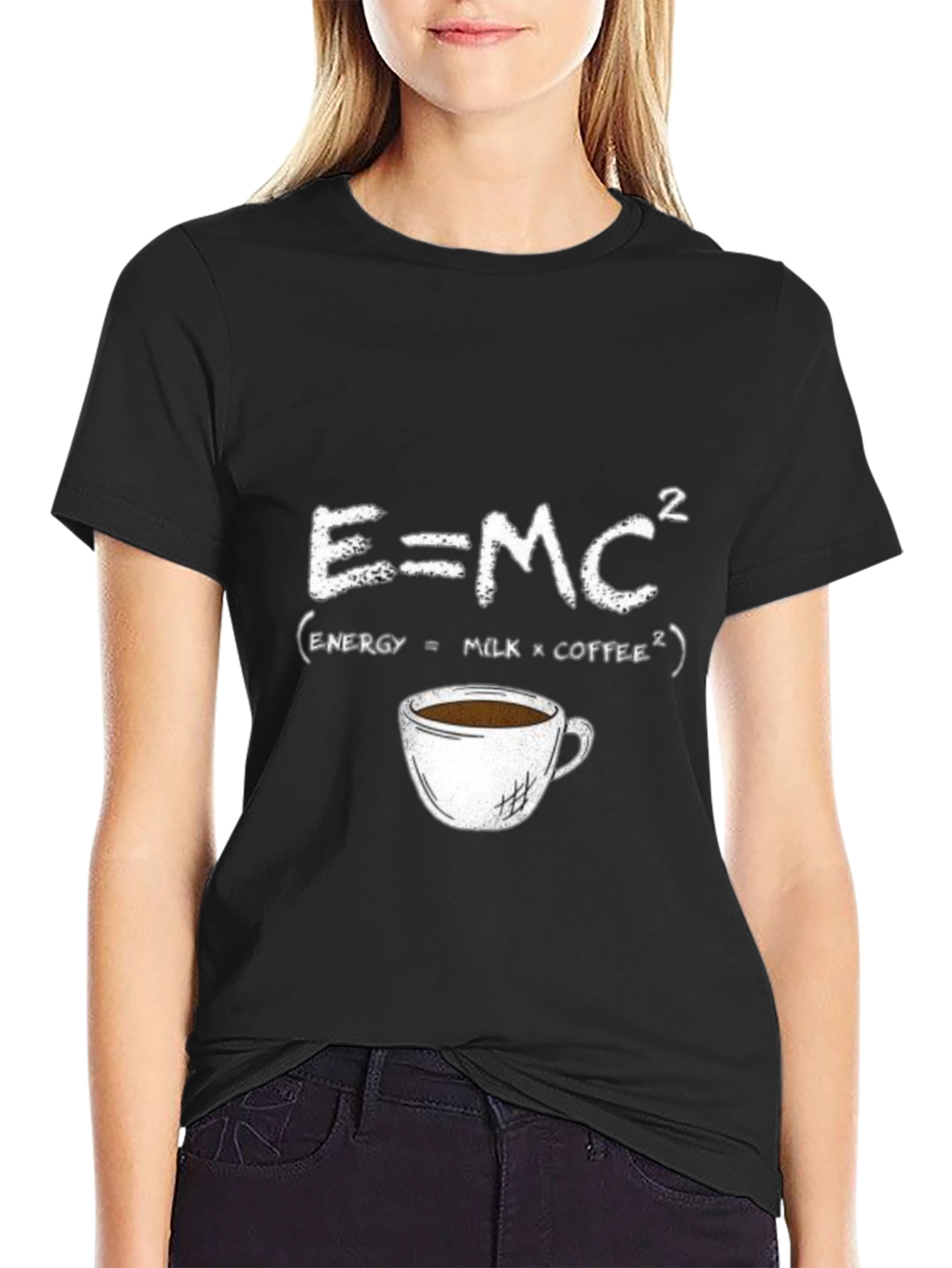 E=MC² Coffee T-Shirt - Energy Formula Tee