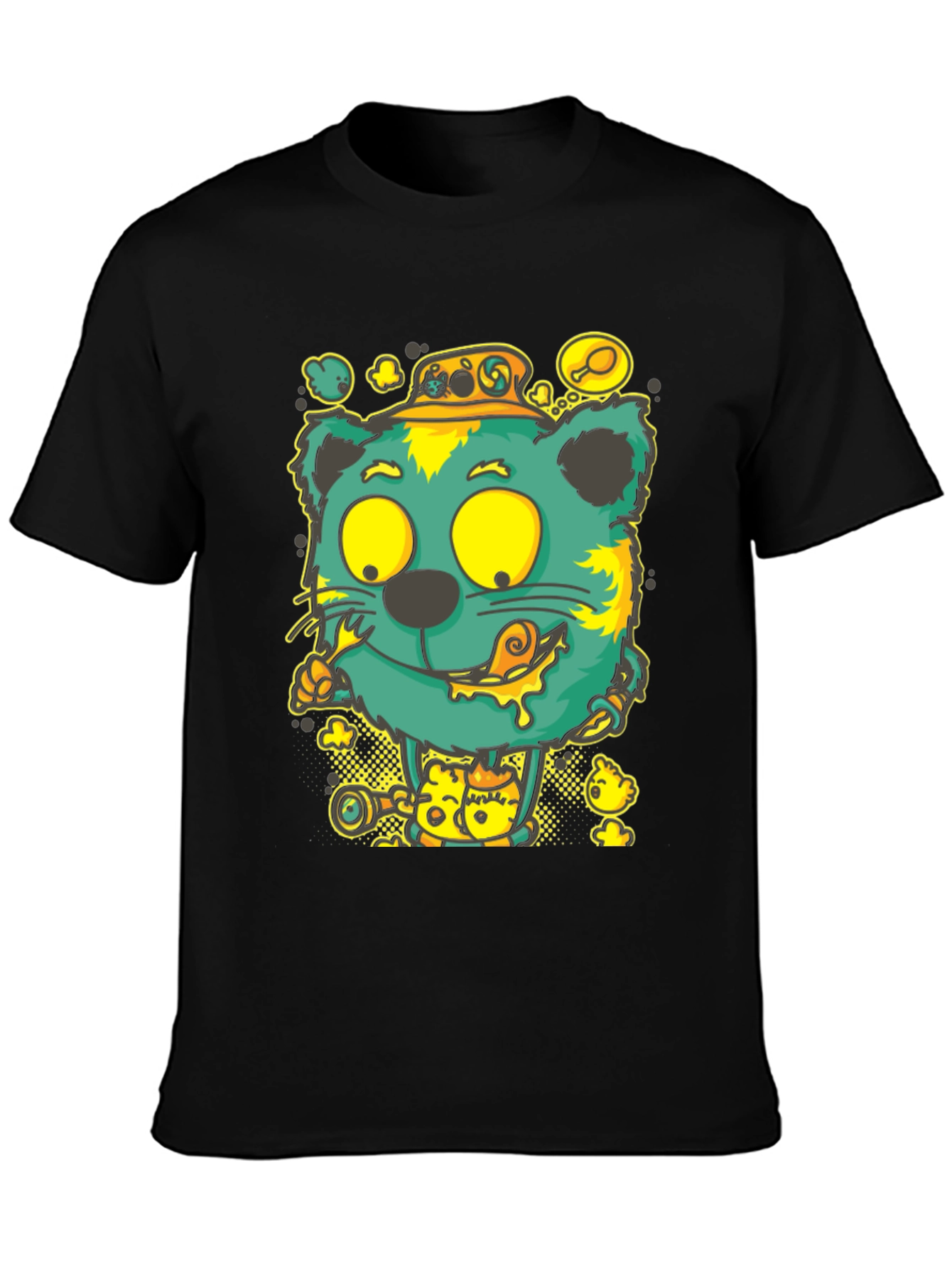 Cartoon Cat Graphic Tee