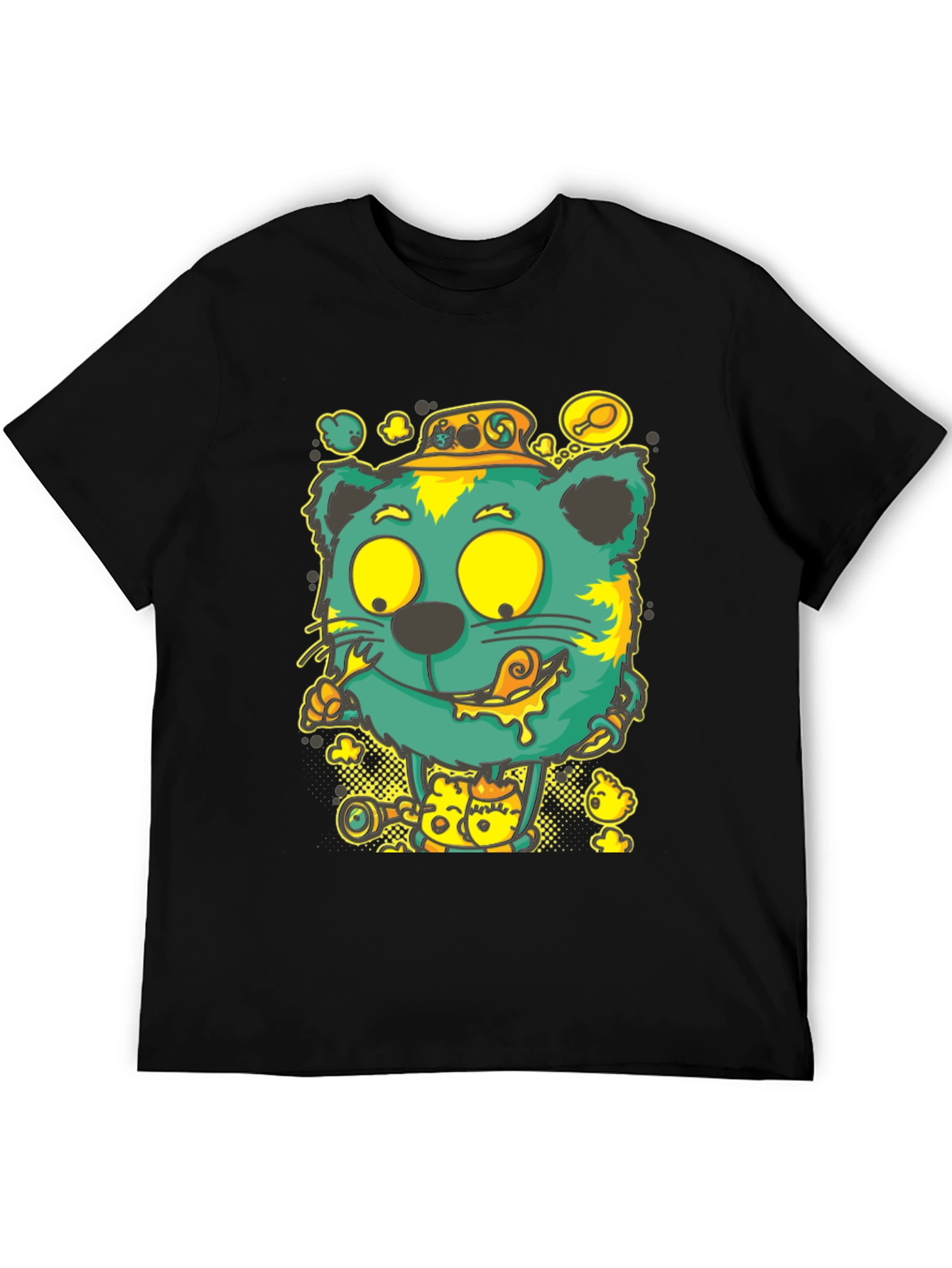 Cartoon Cat Graphic Tee