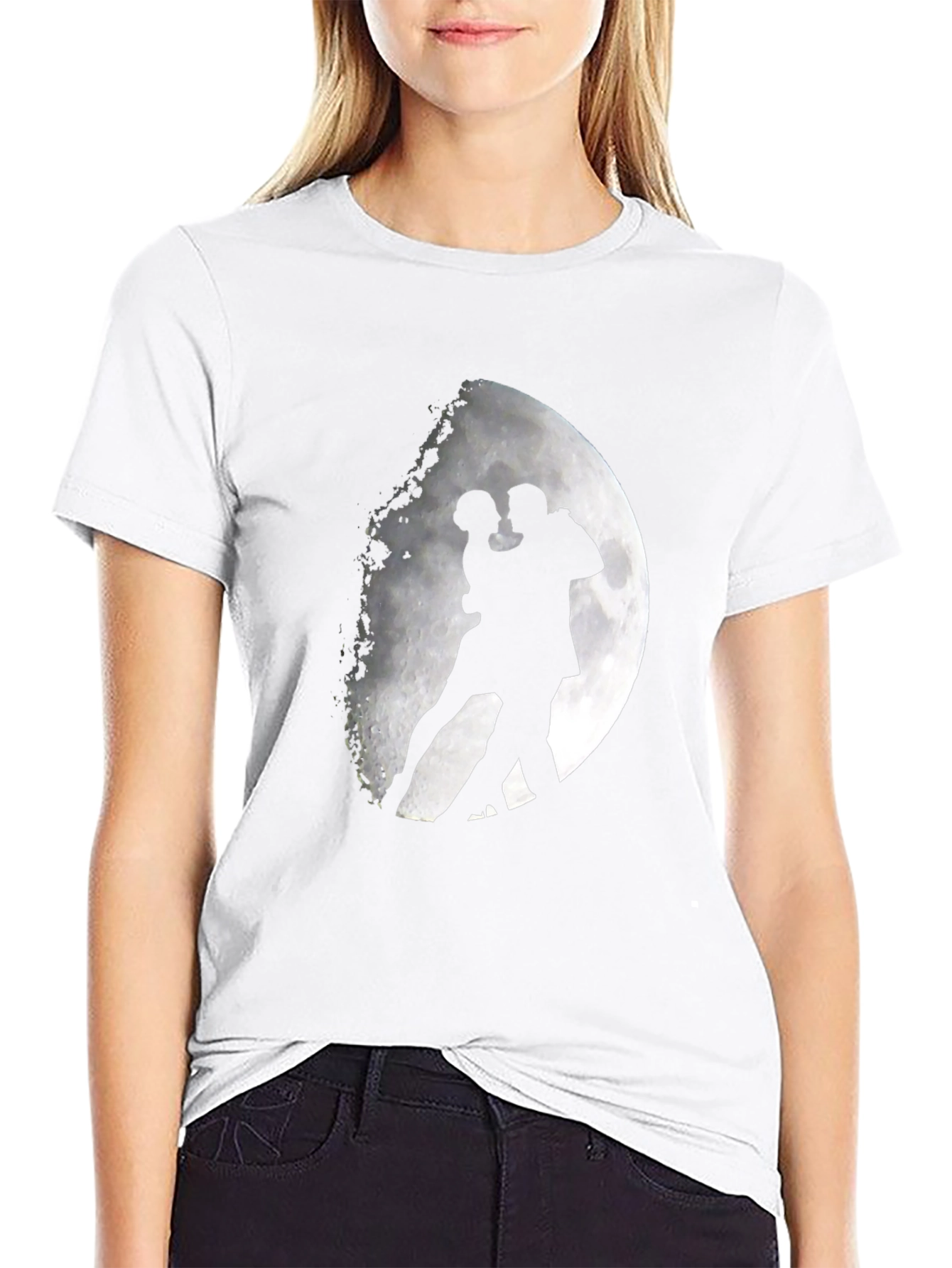 Moon Dance Graphic Tee - Stylish Black T-Shirt
