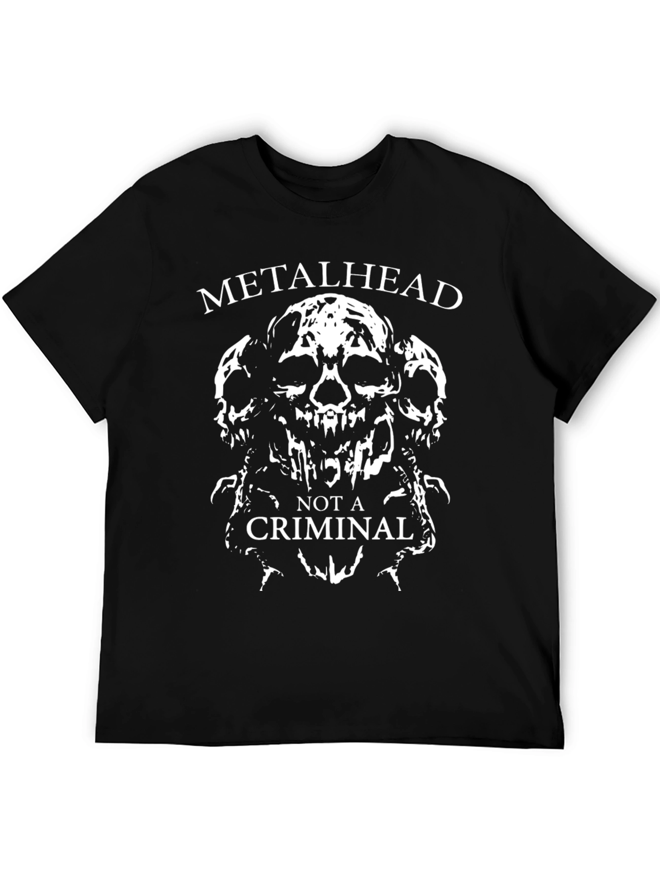 Metalhead Not A Criminal Graphic T-Shirt