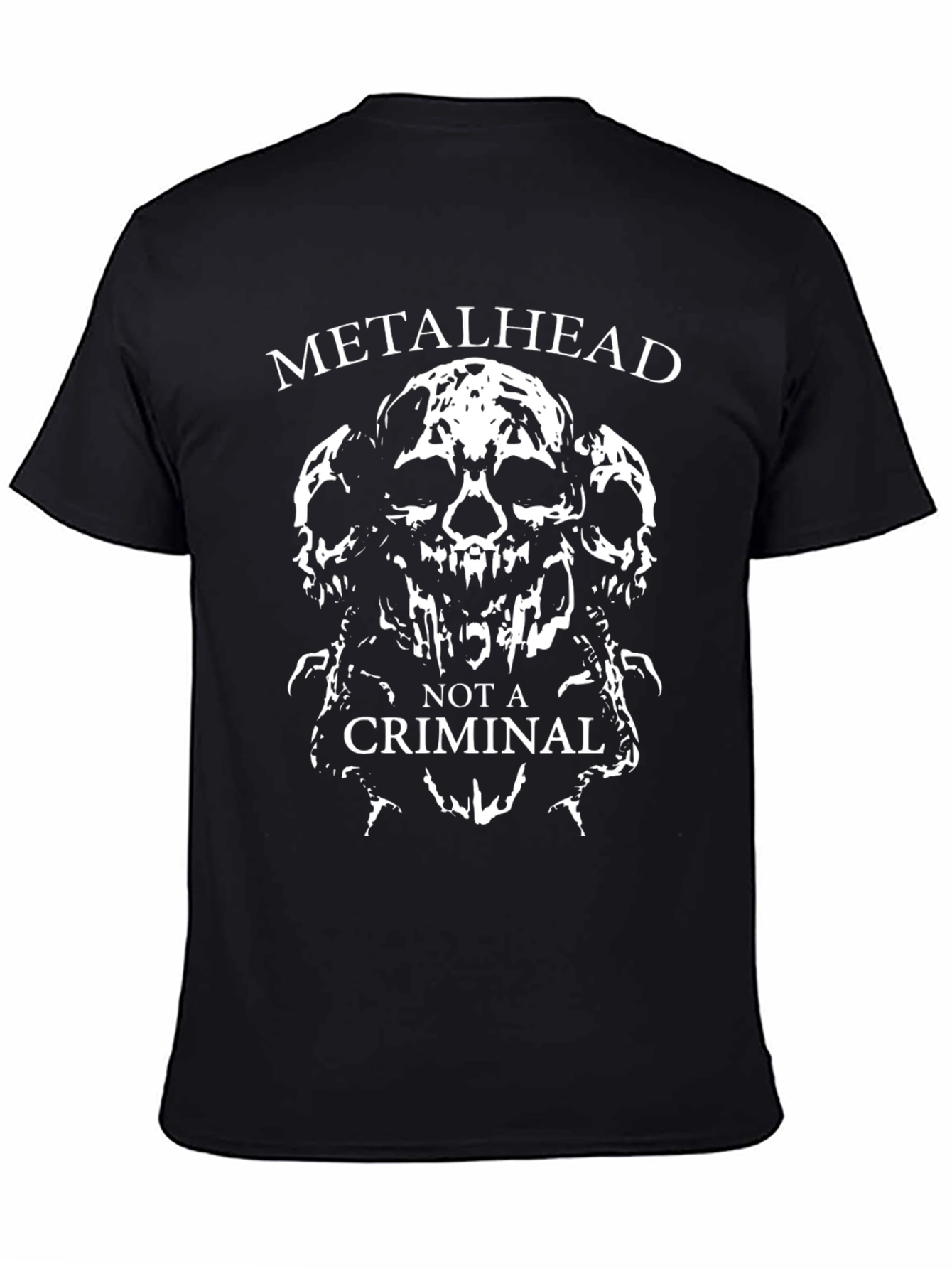 Metalhead Not A Criminal Graphic T-Shirt