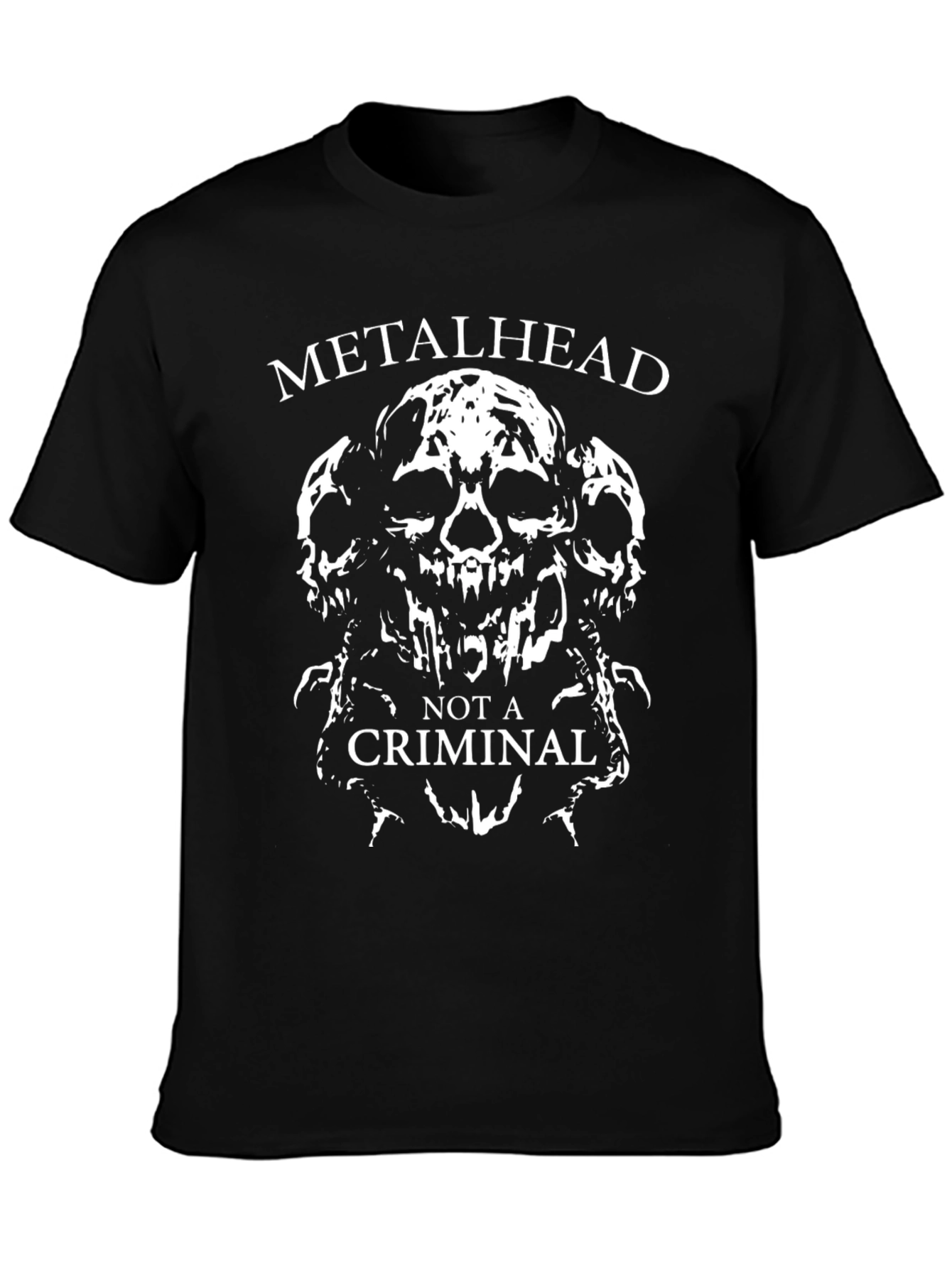 Metalhead Not A Criminal Graphic T-Shirt
