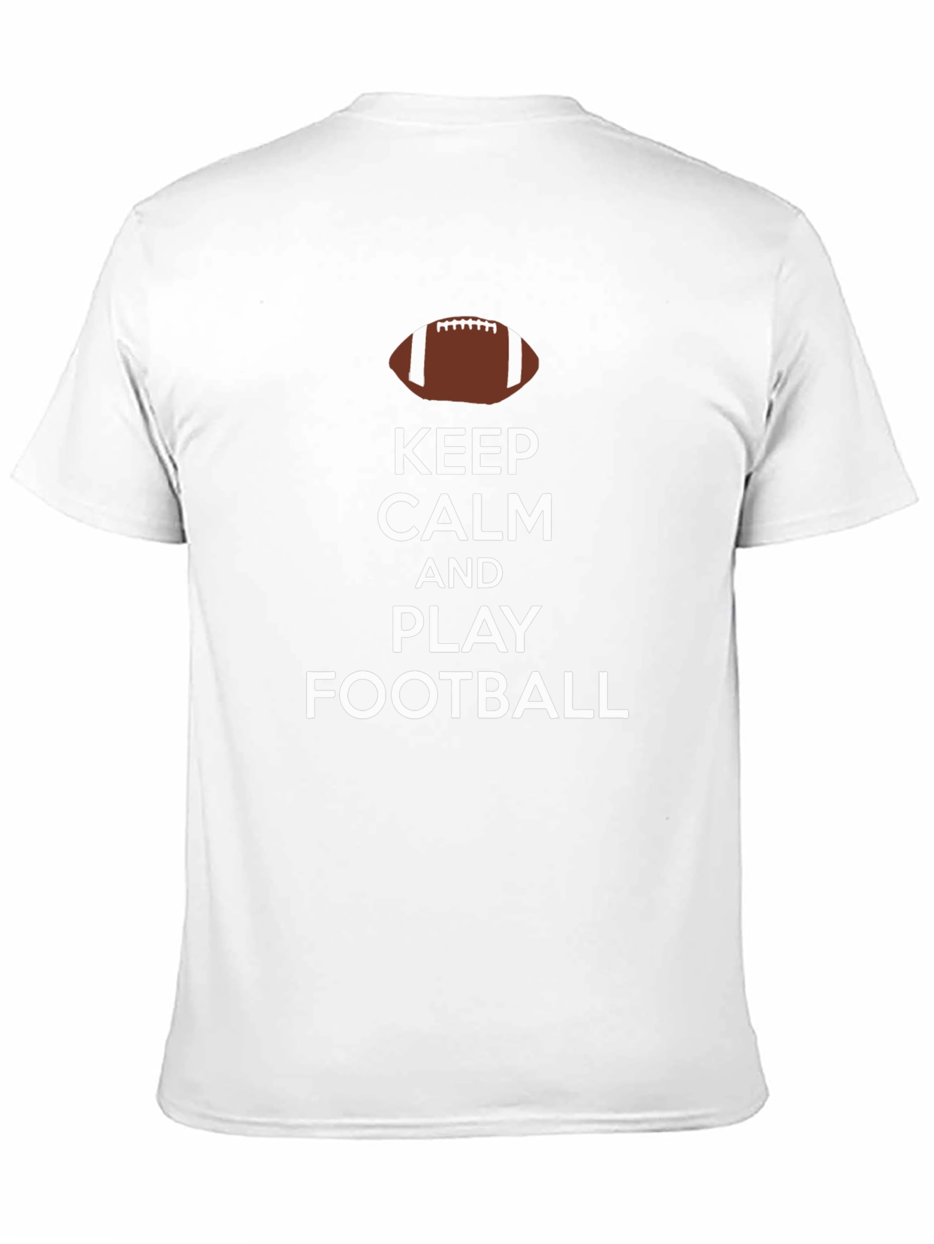 Keep Calm and Play Football Black T-Shirt