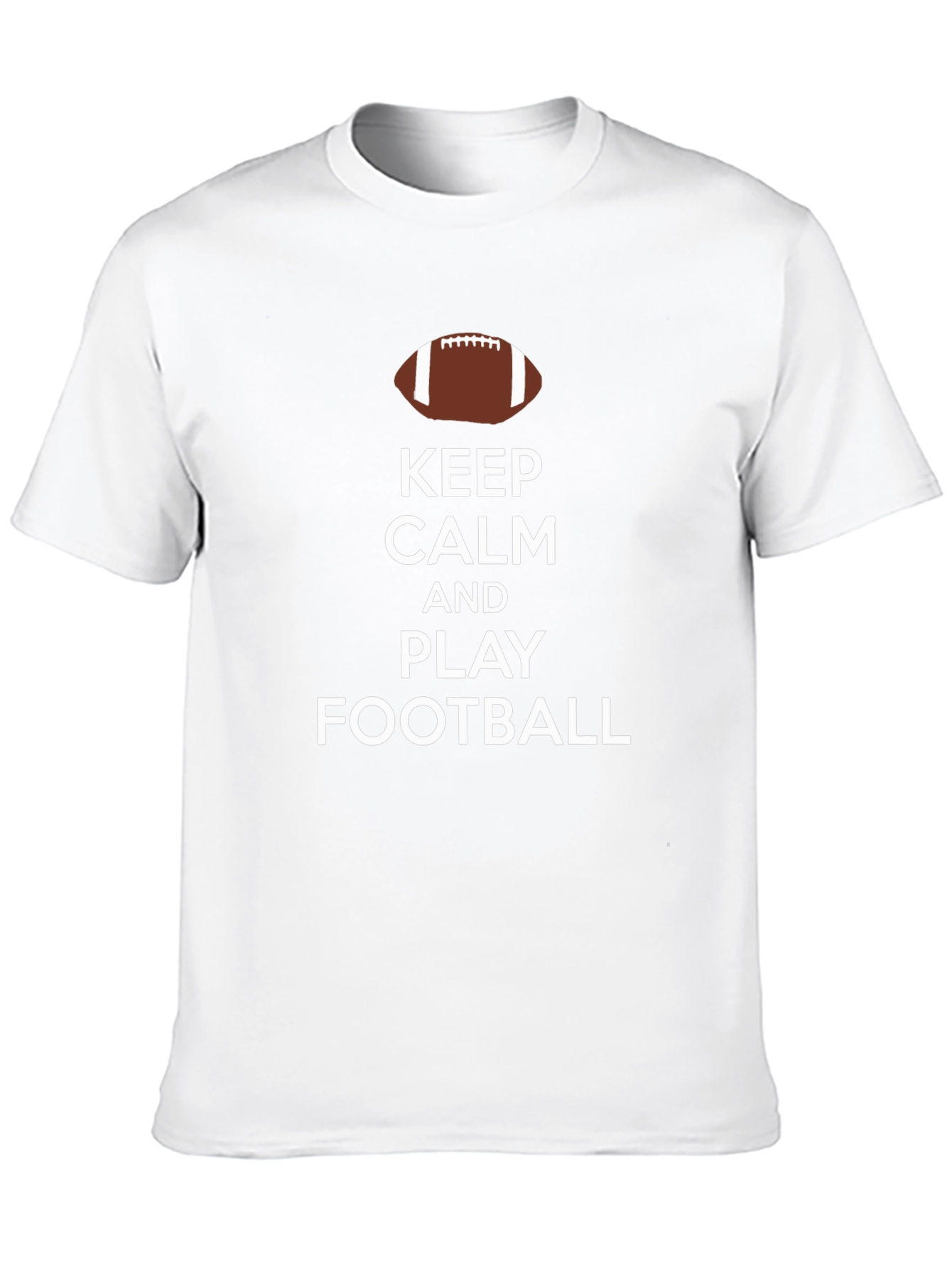 Keep Calm and Play Football Black T-Shirt