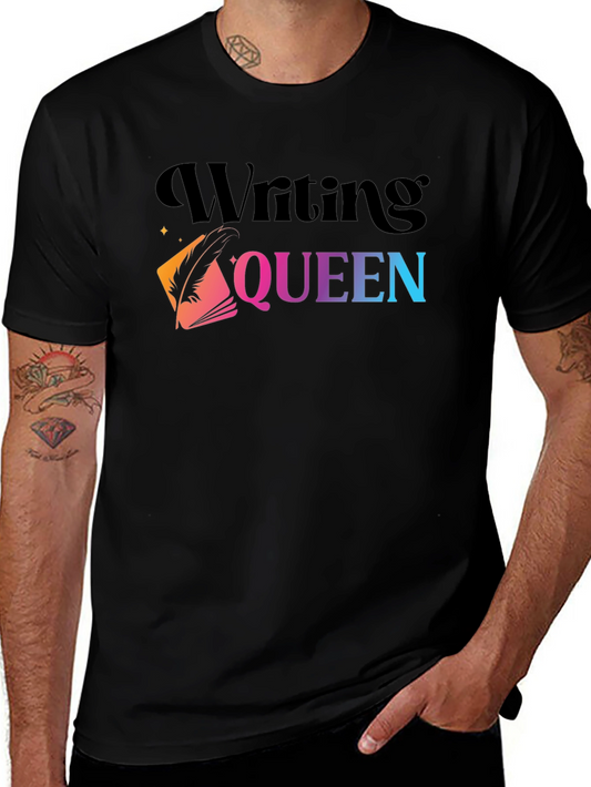 Writing Queen Graphic Tee - Stylish Writers Shirt