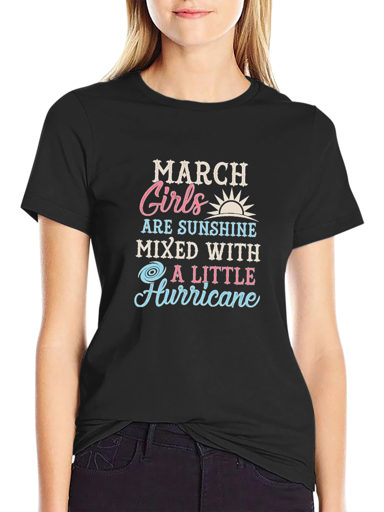 March Girls Sunshine Hurricane Graphic Tee