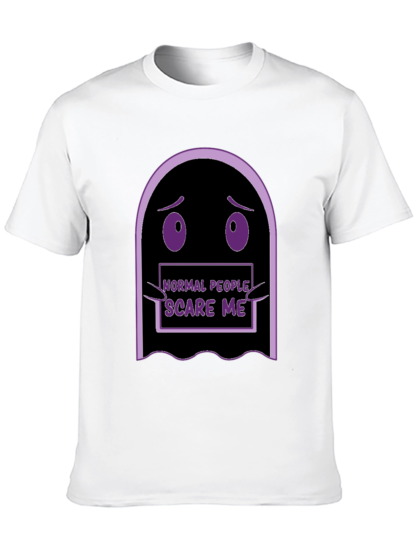 Normal People Scare Me Funny Ghost T-Shirt
