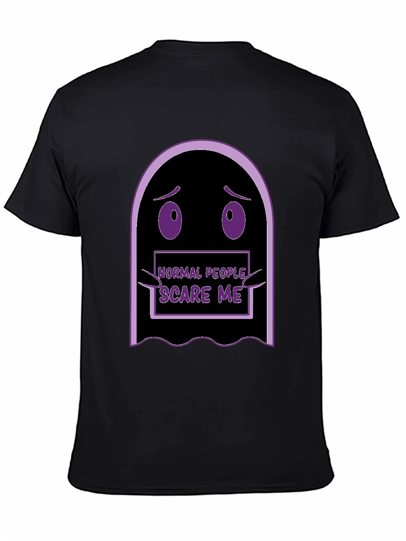 Normal People Scare Me Funny Ghost T-Shirt