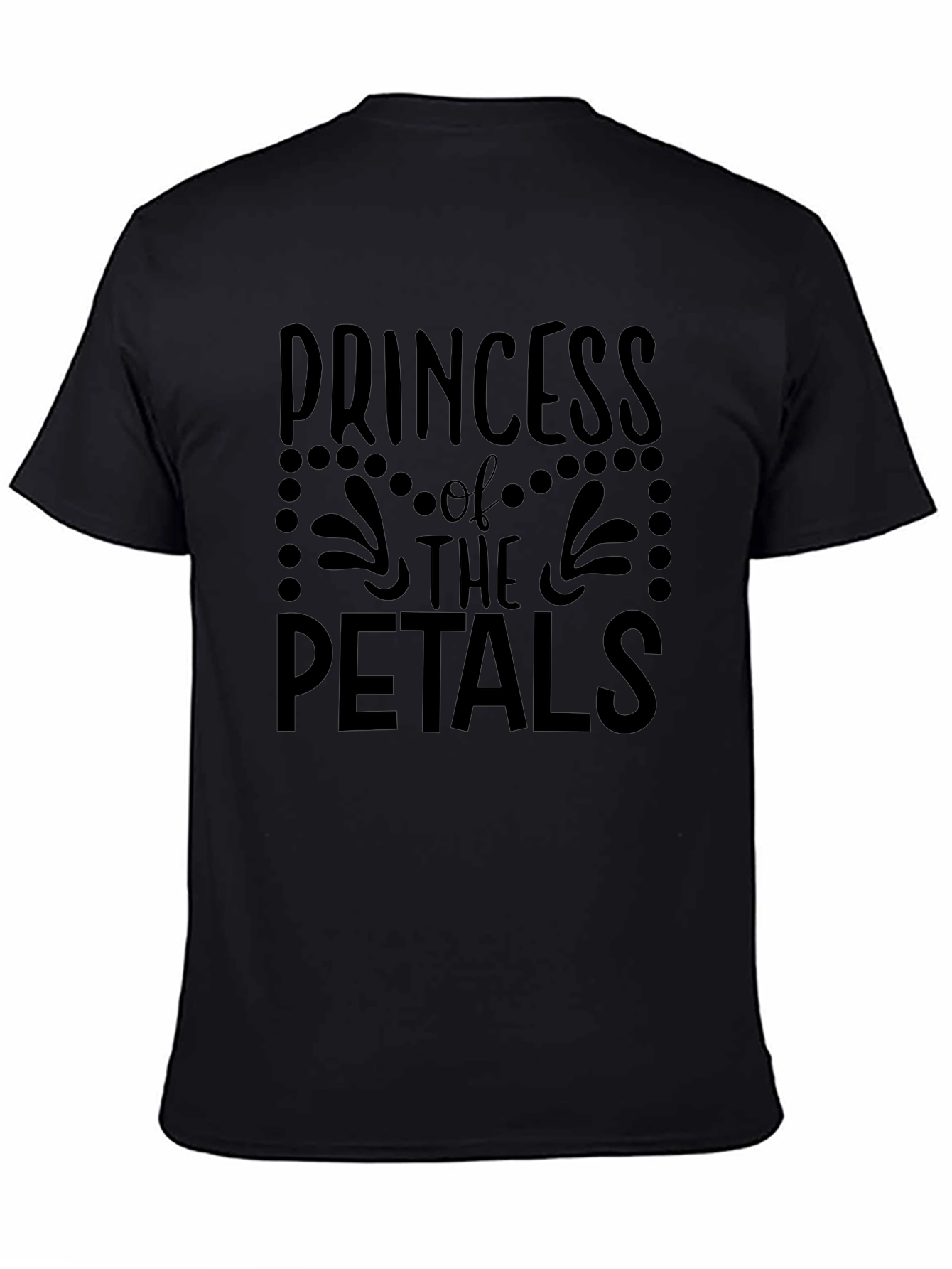Princess of the Petals Graphic Tee - Black