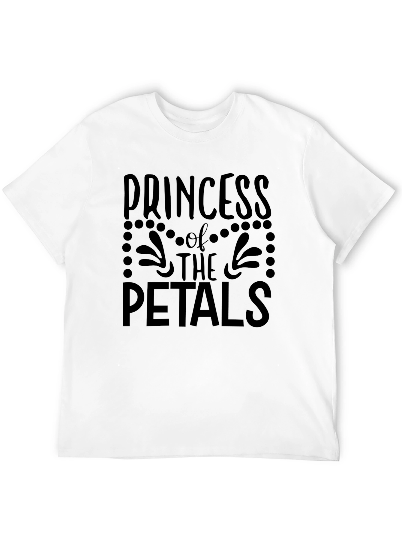 Princess of the Petals Graphic Tee - Black