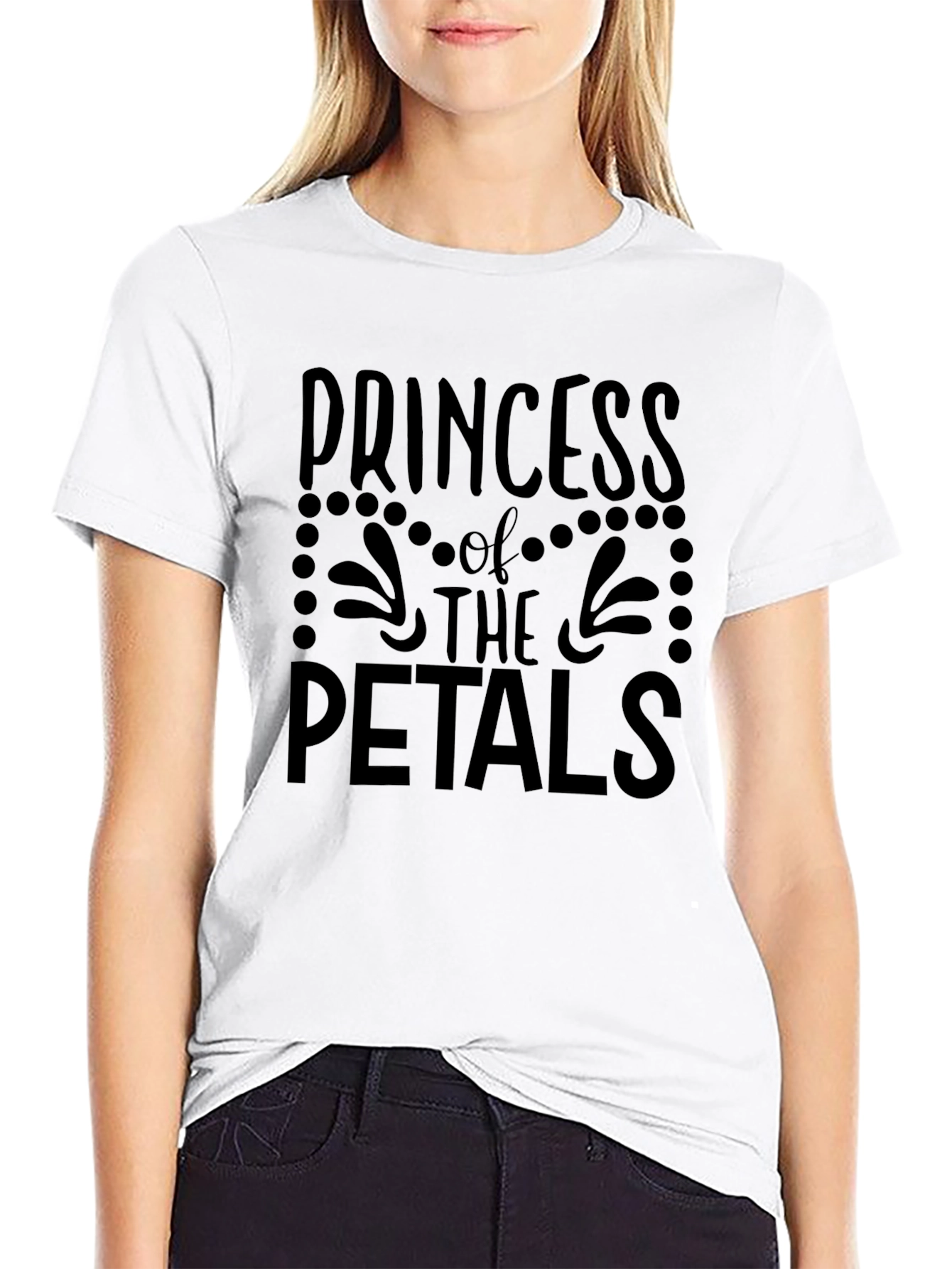 Princess of the Petals Graphic Tee - Black