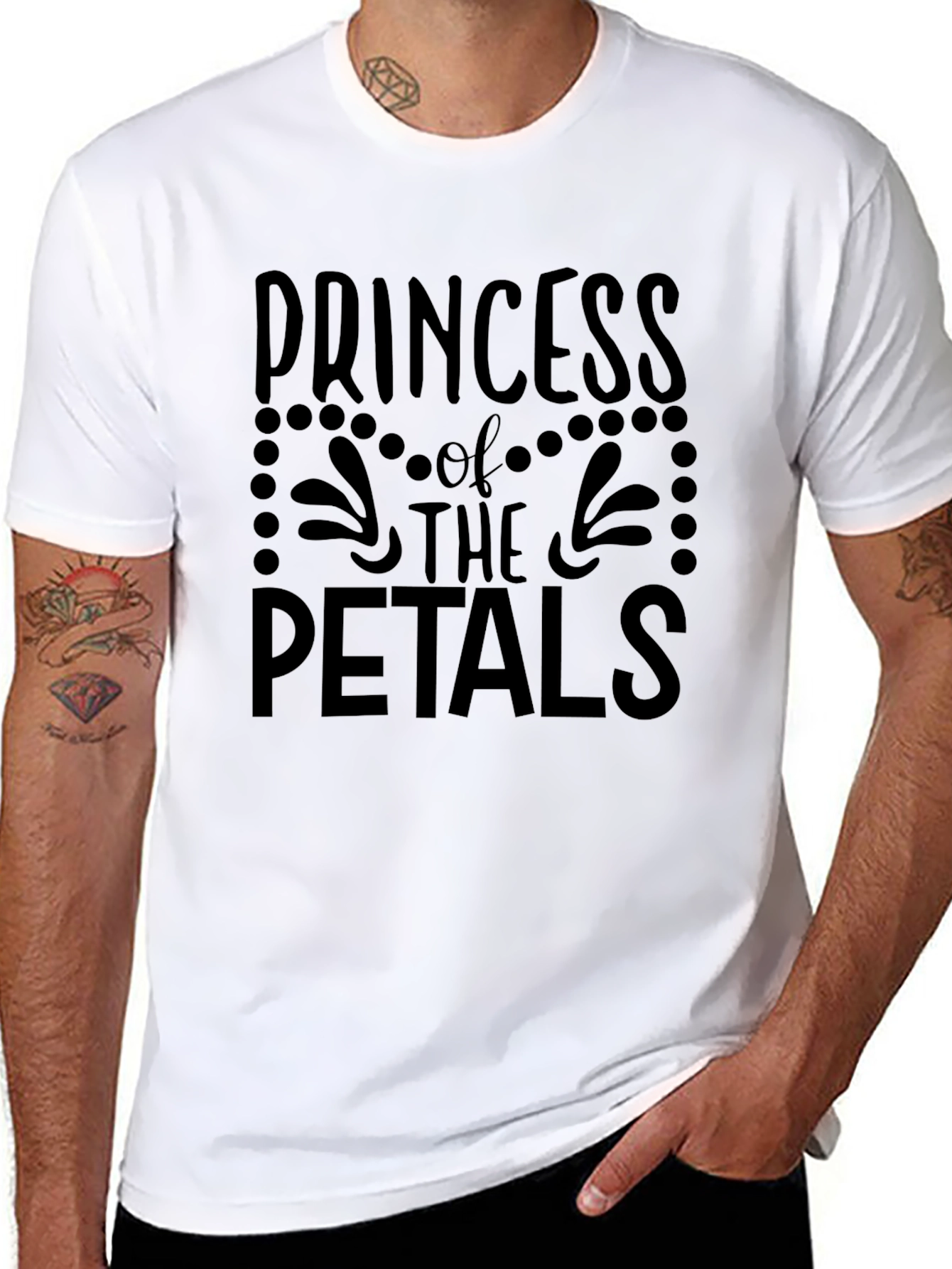 Princess of the Petals Graphic Tee - Black