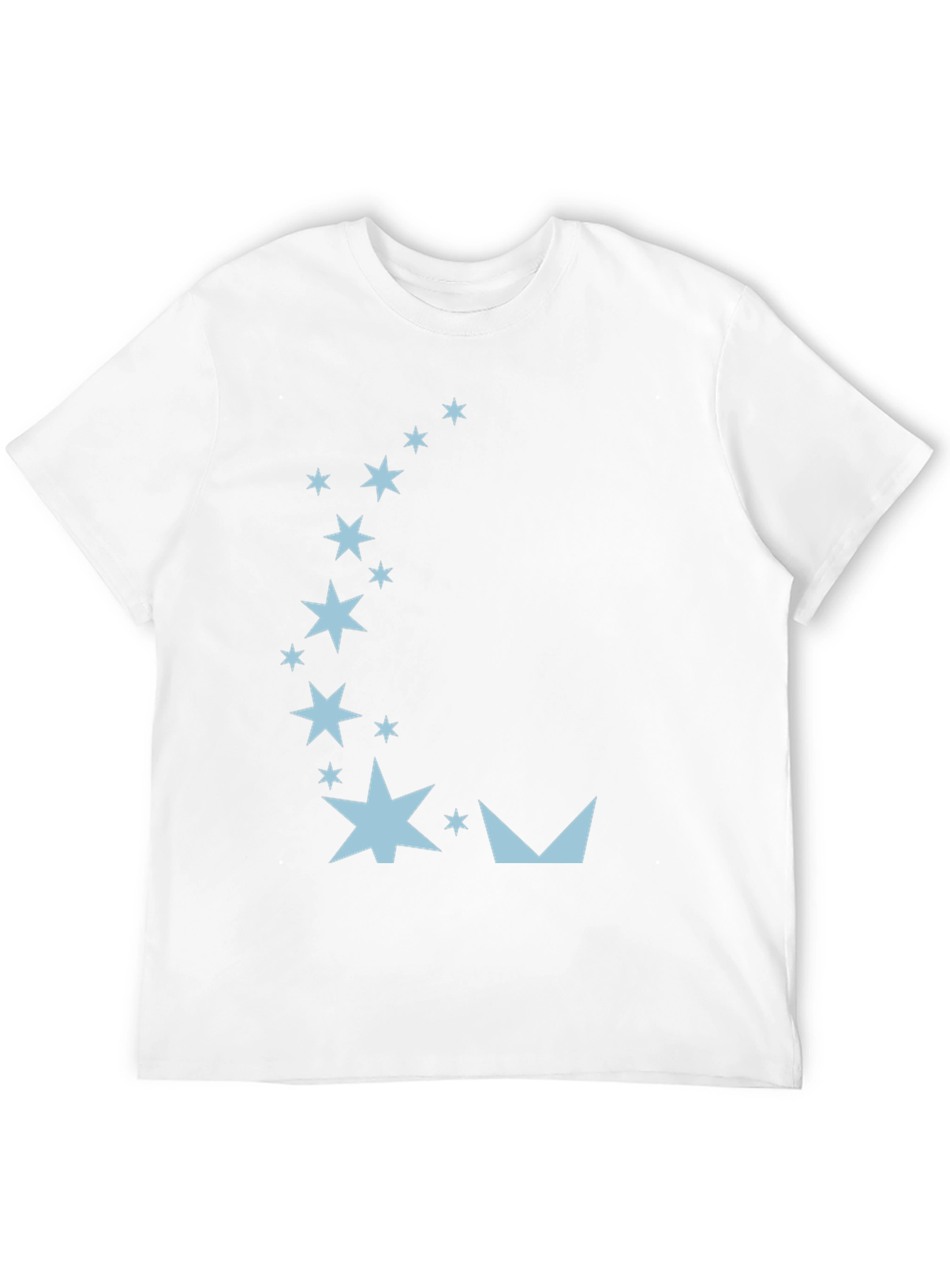 Starry Night Graphic Tee - Black Cotton Blend