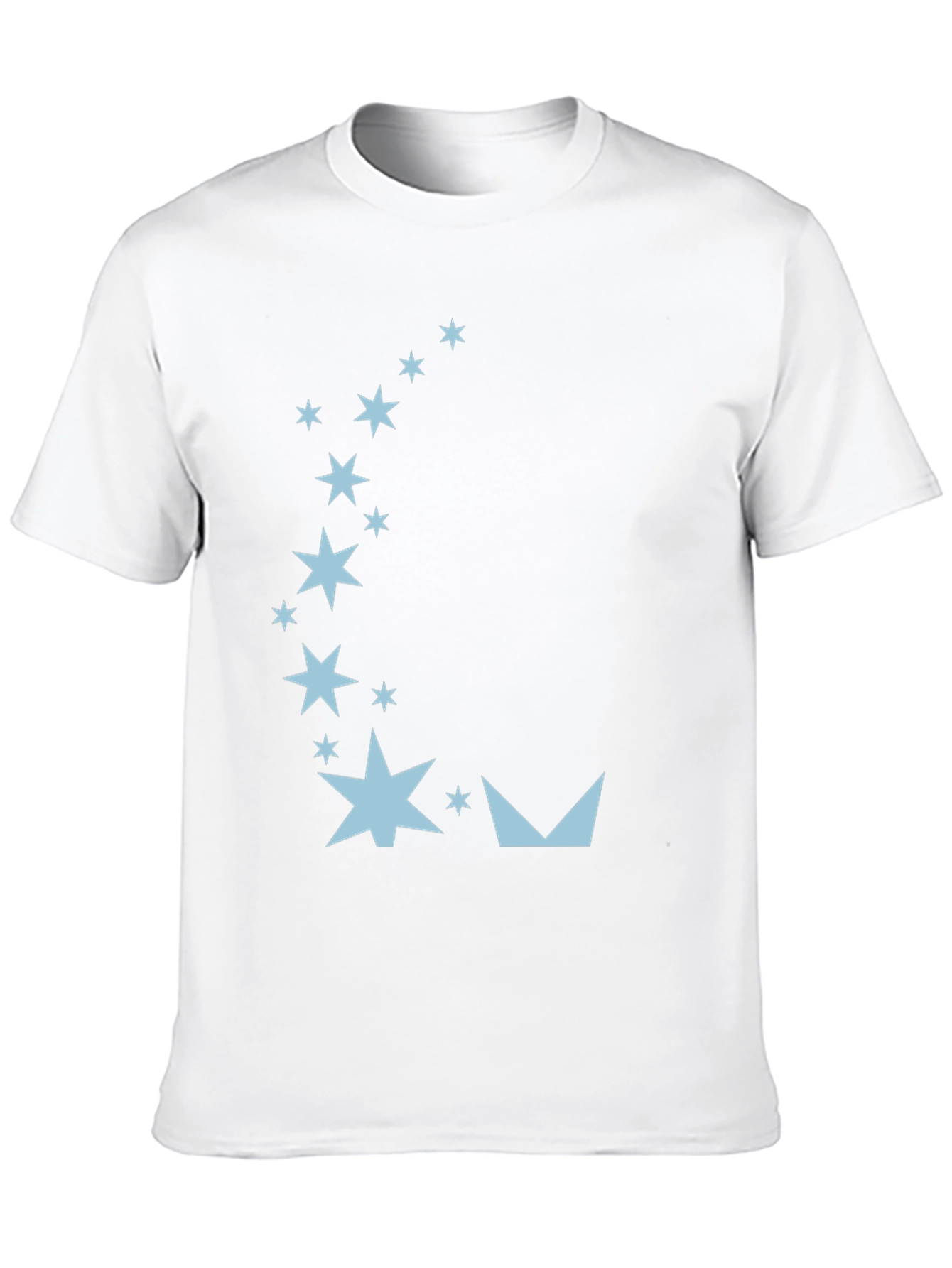 Starry Night Graphic Tee - Black Cotton Blend