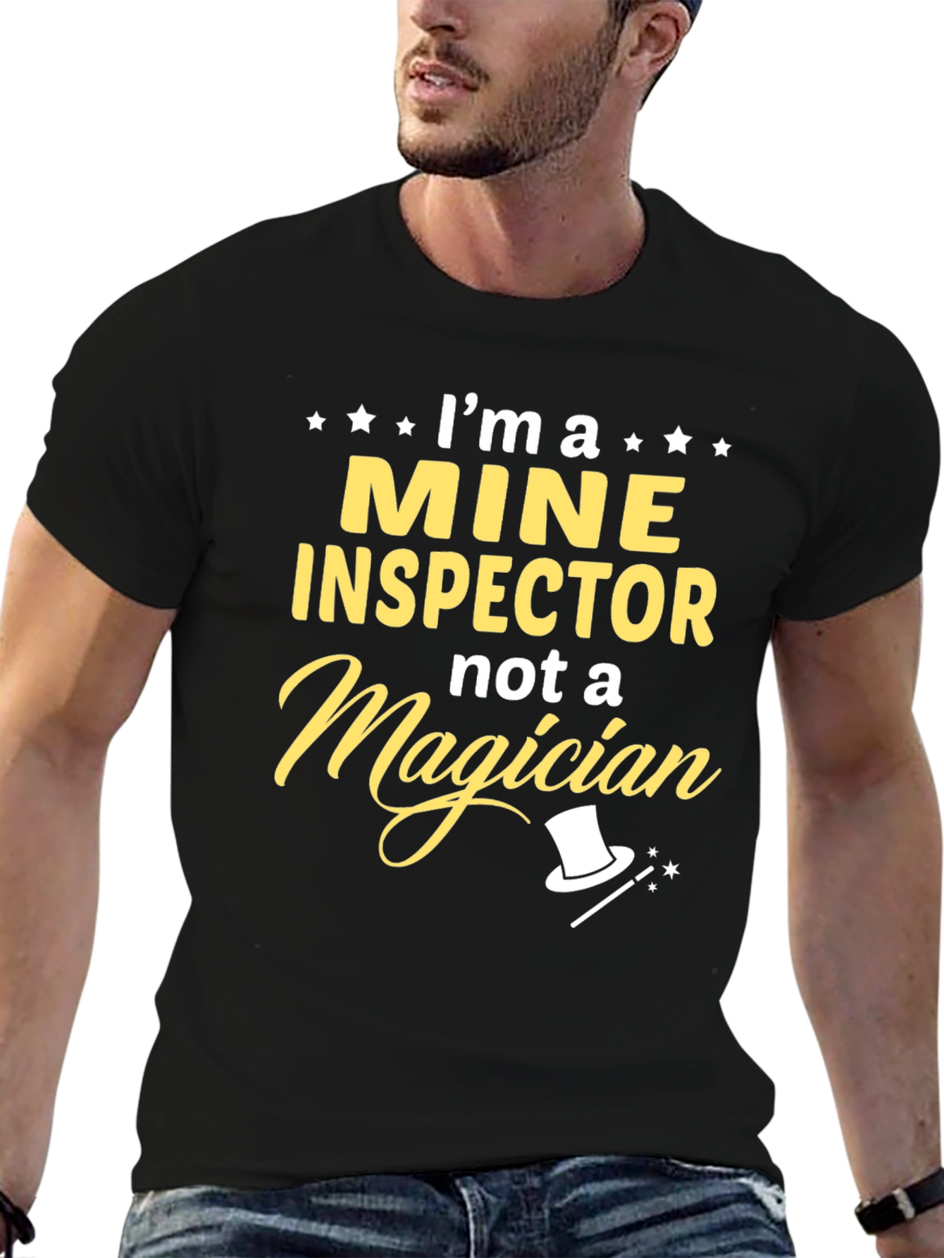 Mine Inspector T-Shirt: Not a Magician Funny Gift