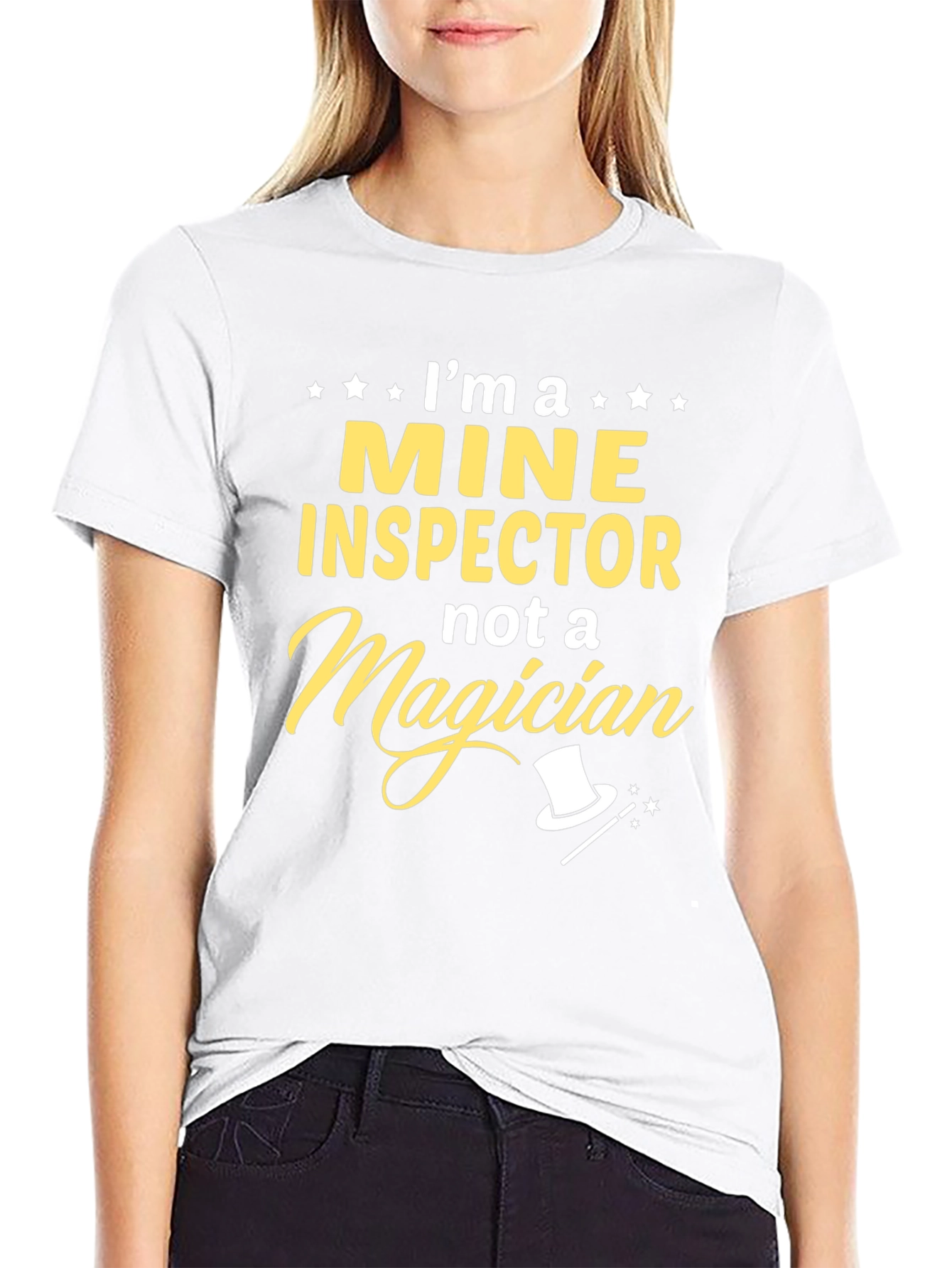 Mine Inspector T-Shirt: Not a Magician Funny Gift