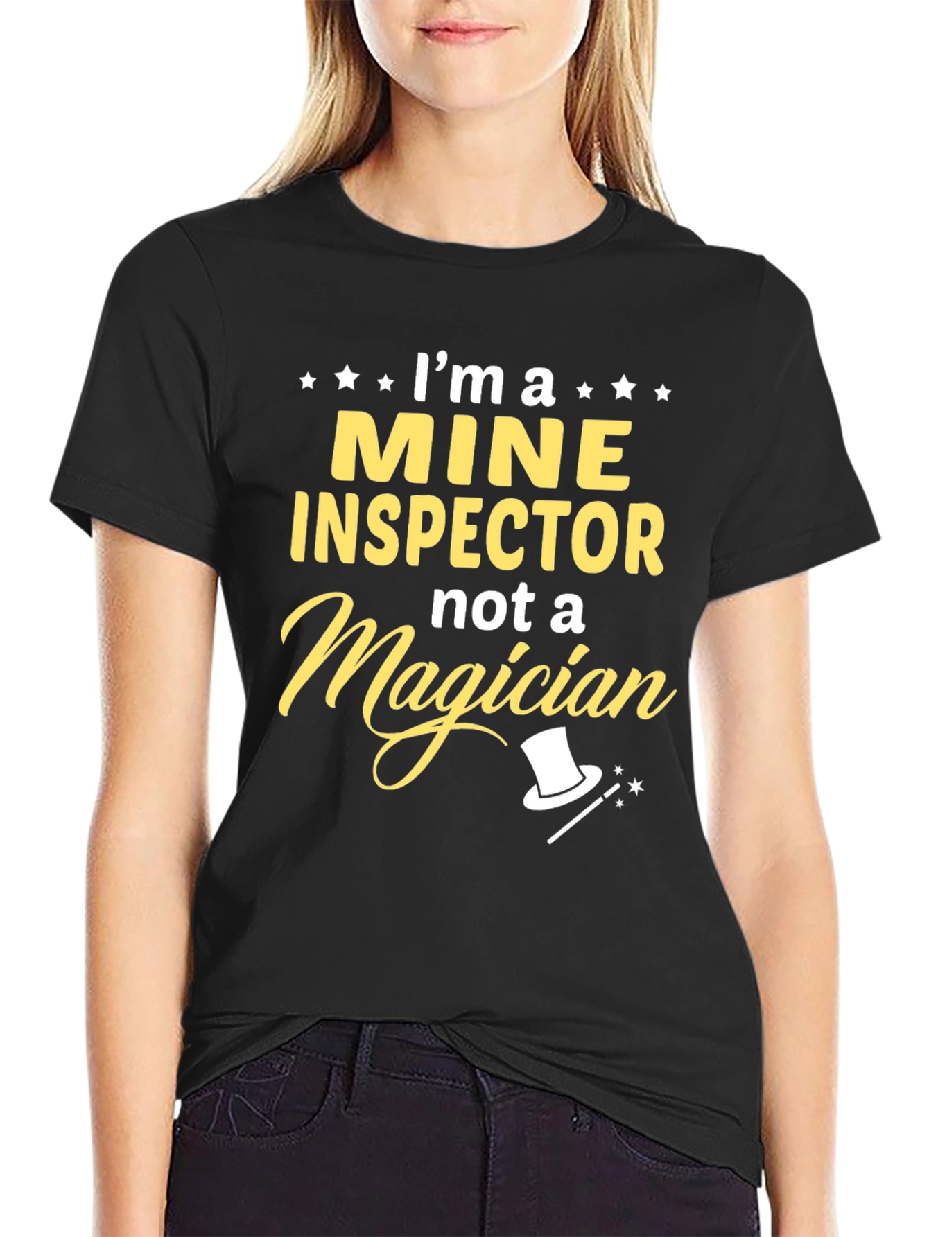 Mine Inspector T-Shirt: Not a Magician Funny Gift