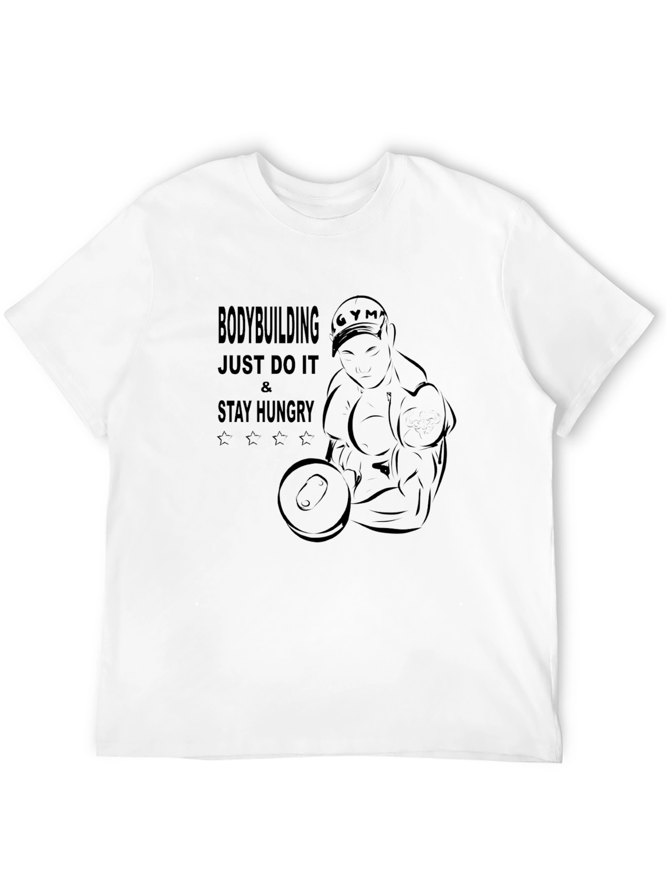 Bodybuilding Motivation Black T-Shirt