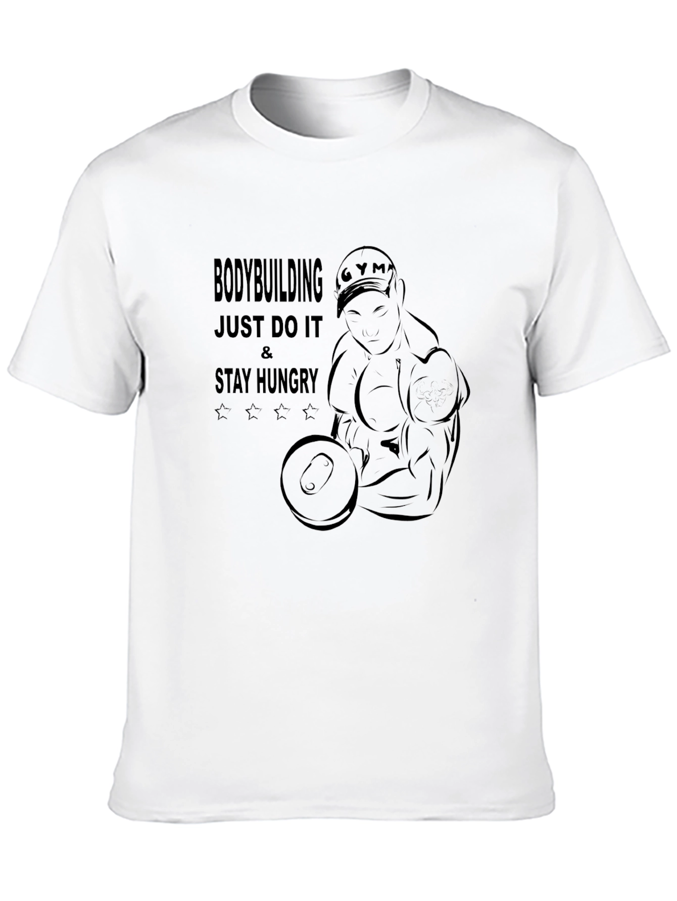 Bodybuilding Motivation Black T-Shirt