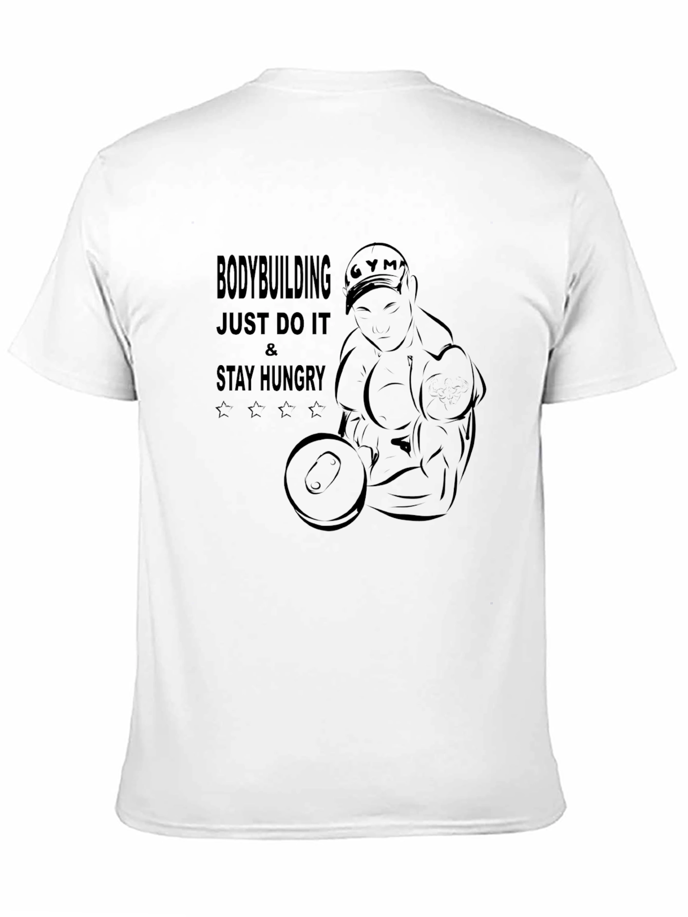 Bodybuilding Motivation Black T-Shirt