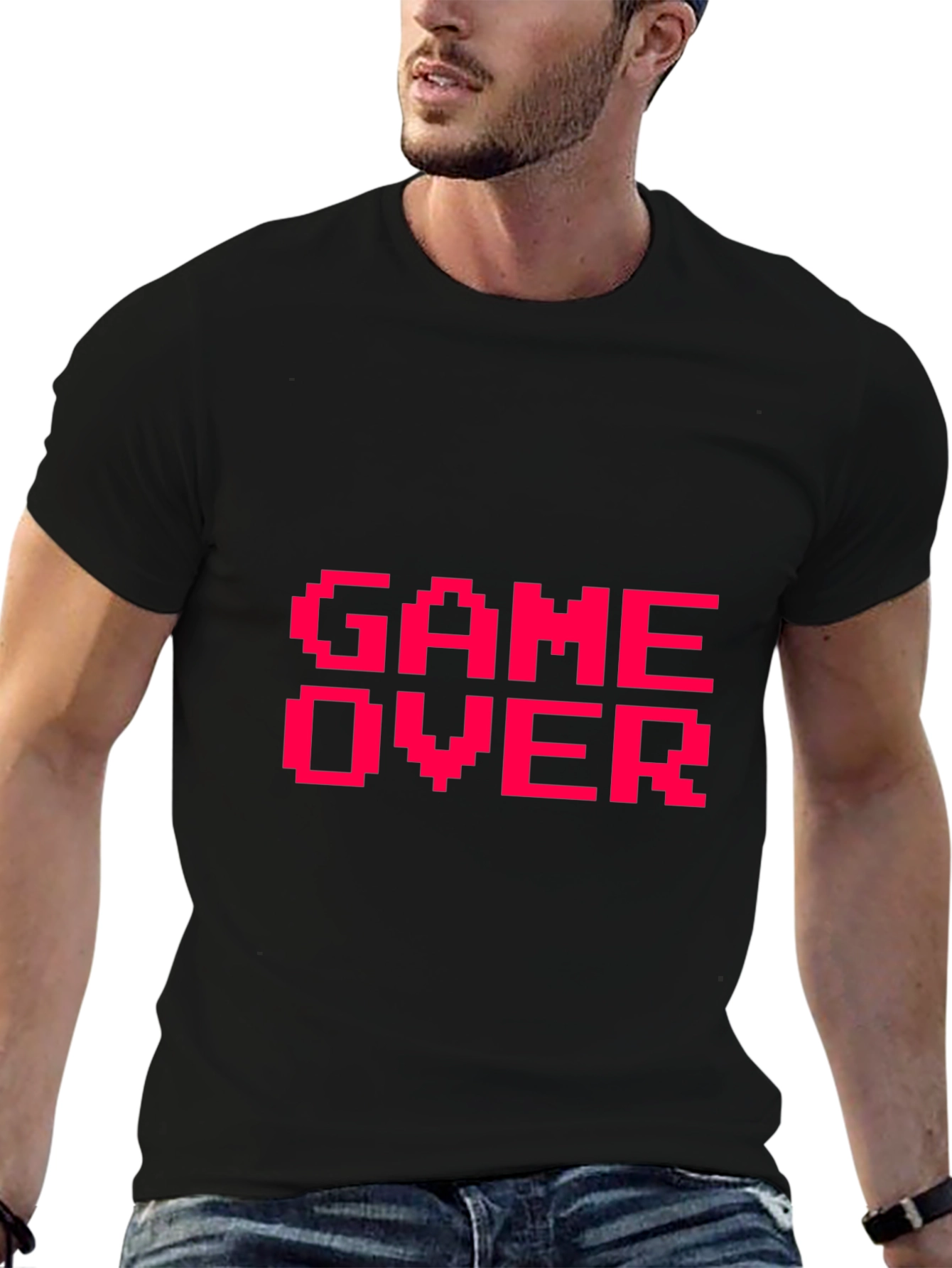 Game Over Pixel Art T-Shirt - Retro Gaming Tee