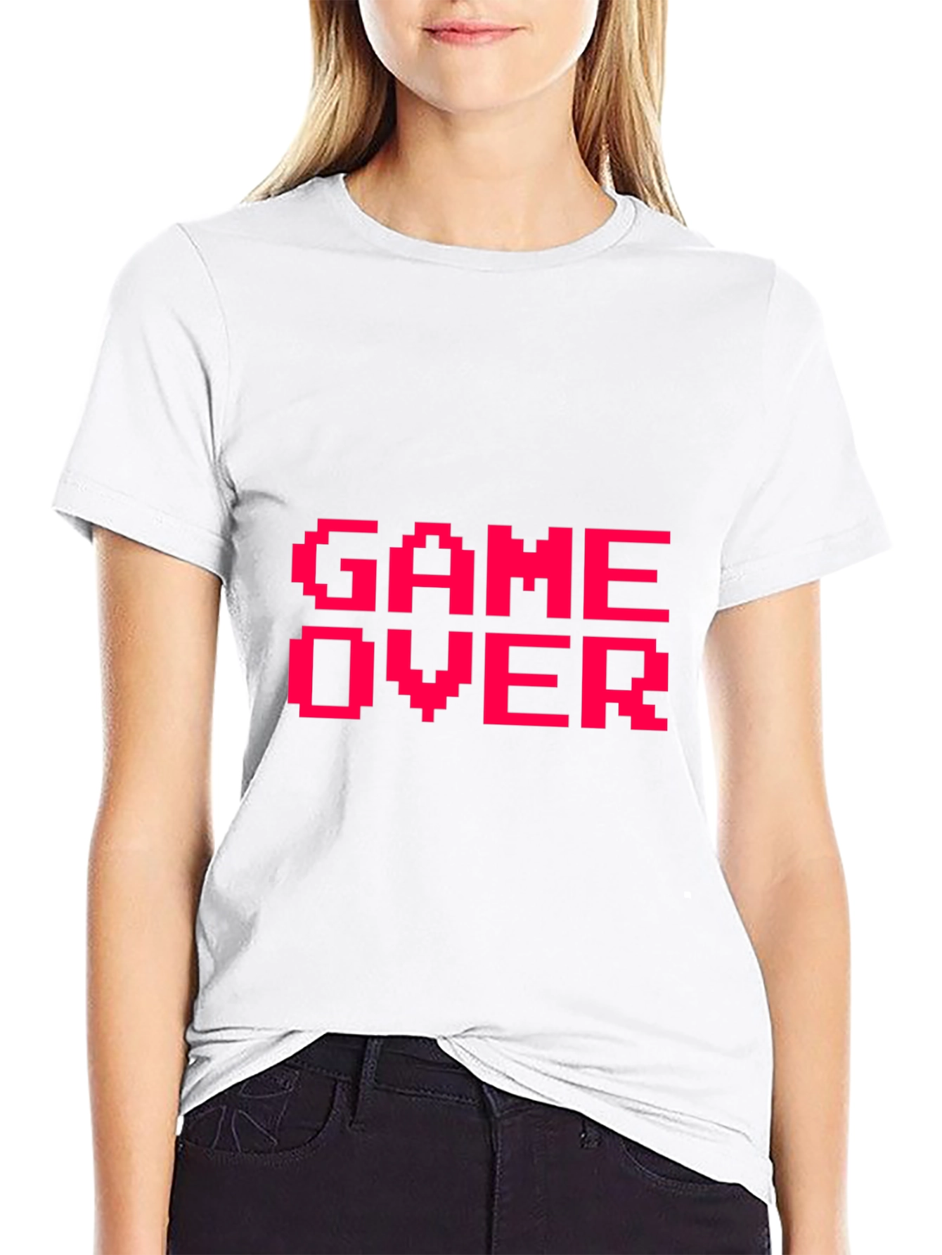 Game Over Pixel Art T-Shirt - Retro Gaming Tee
