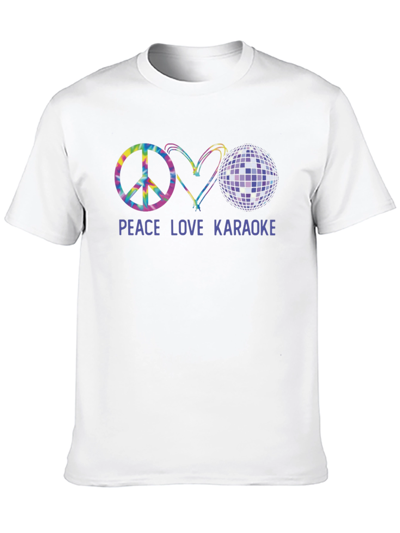Peace Love Karaoke Graphic T-Shirt