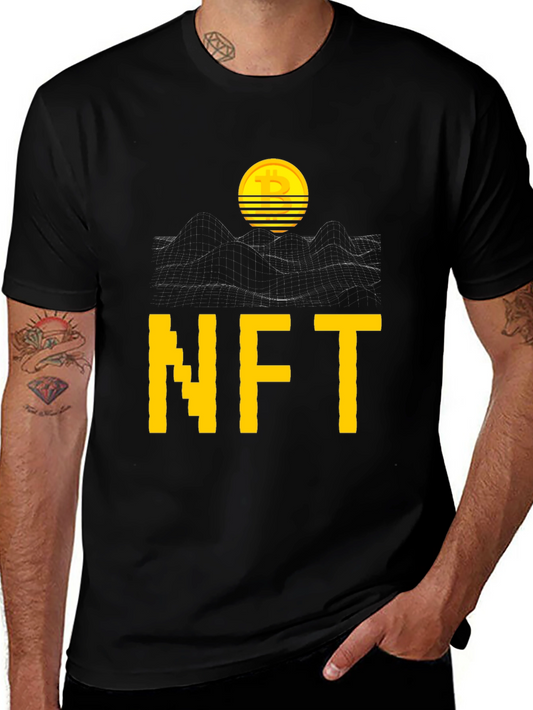 NFT Bitcoin Graphic Tee - Crypto Art Fashion