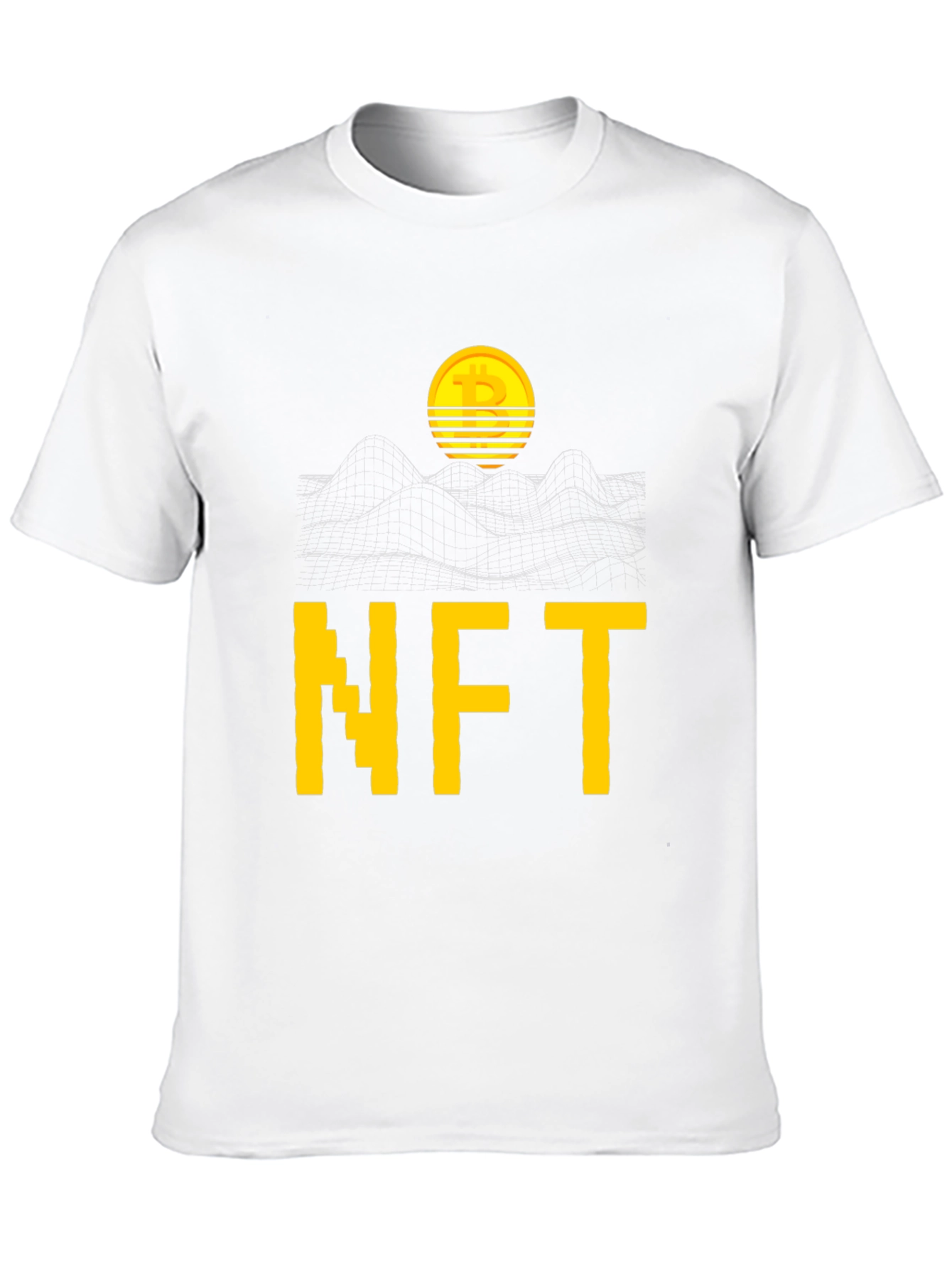 NFT Bitcoin Graphic Tee - Crypto Art Fashion