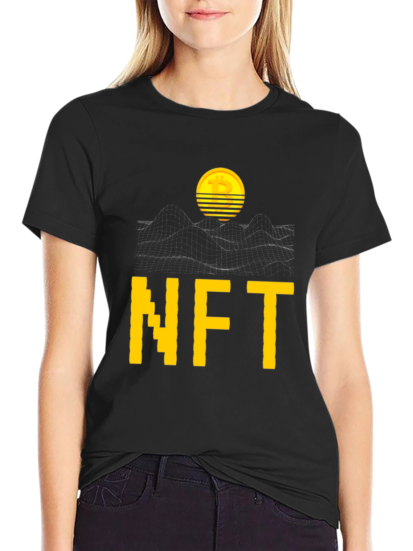 NFT Bitcoin Graphic Tee - Crypto Art Fashion