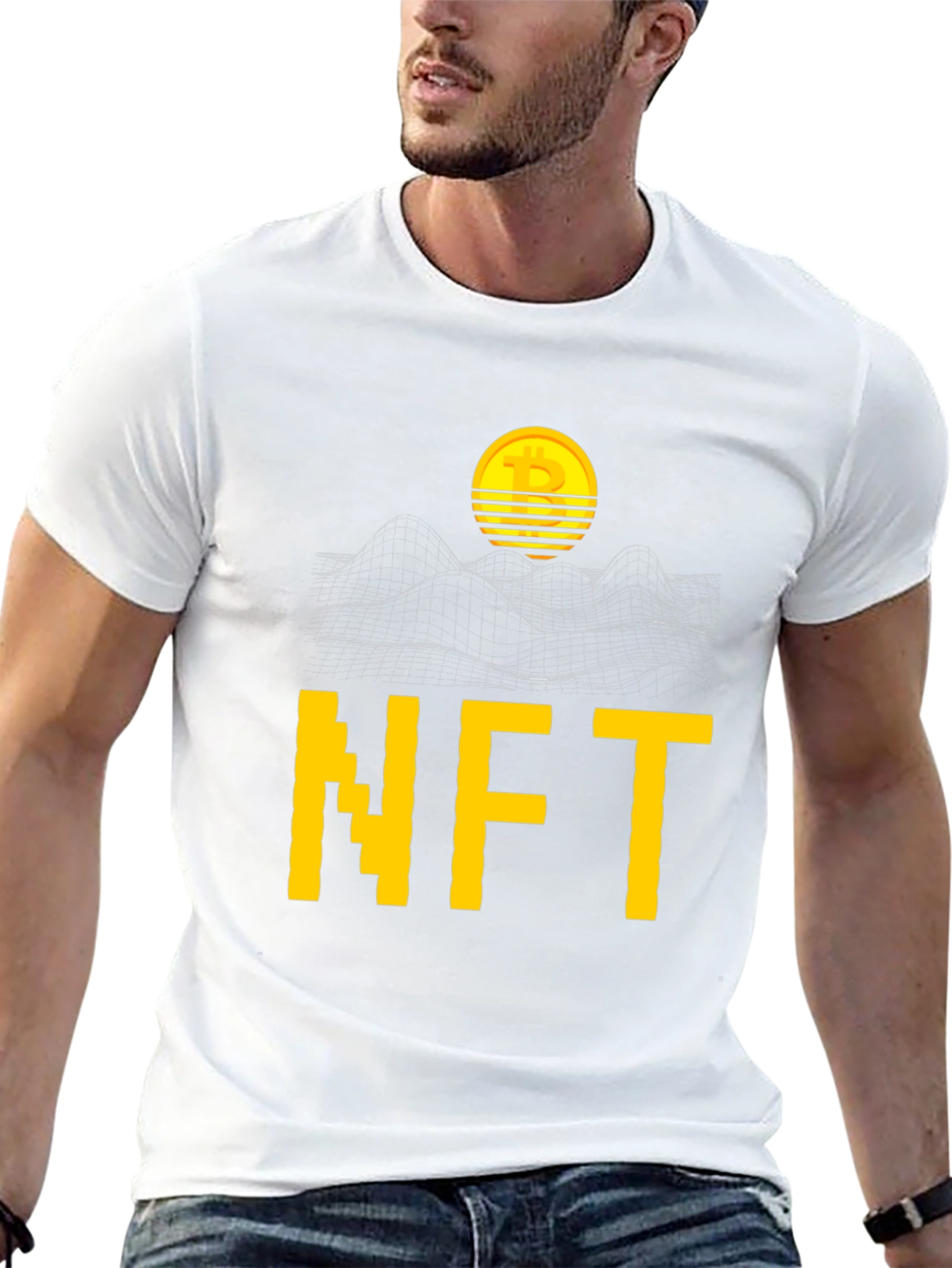 NFT Bitcoin Graphic Tee - Crypto Art Fashion
