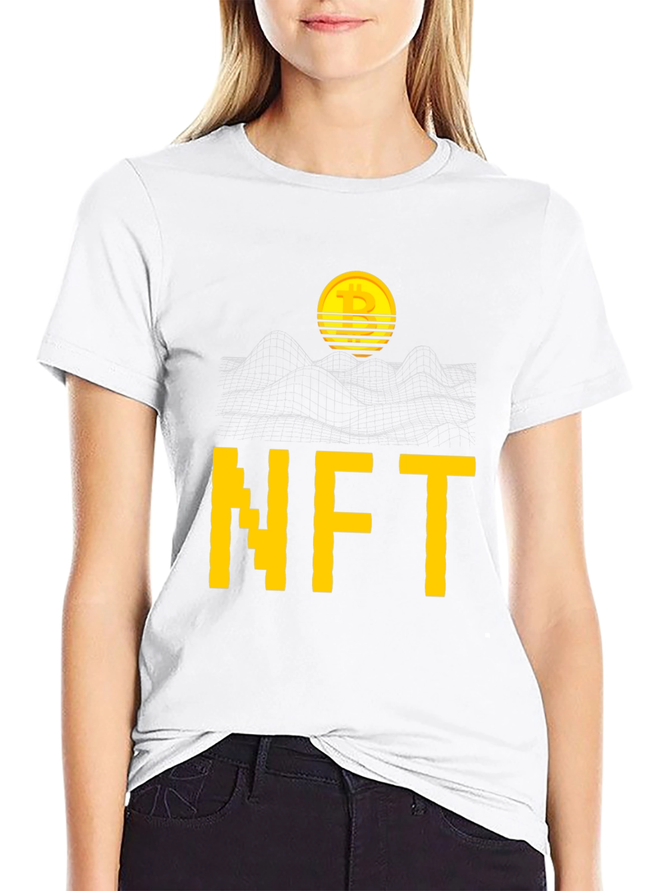 NFT Bitcoin Graphic Tee - Crypto Art Fashion