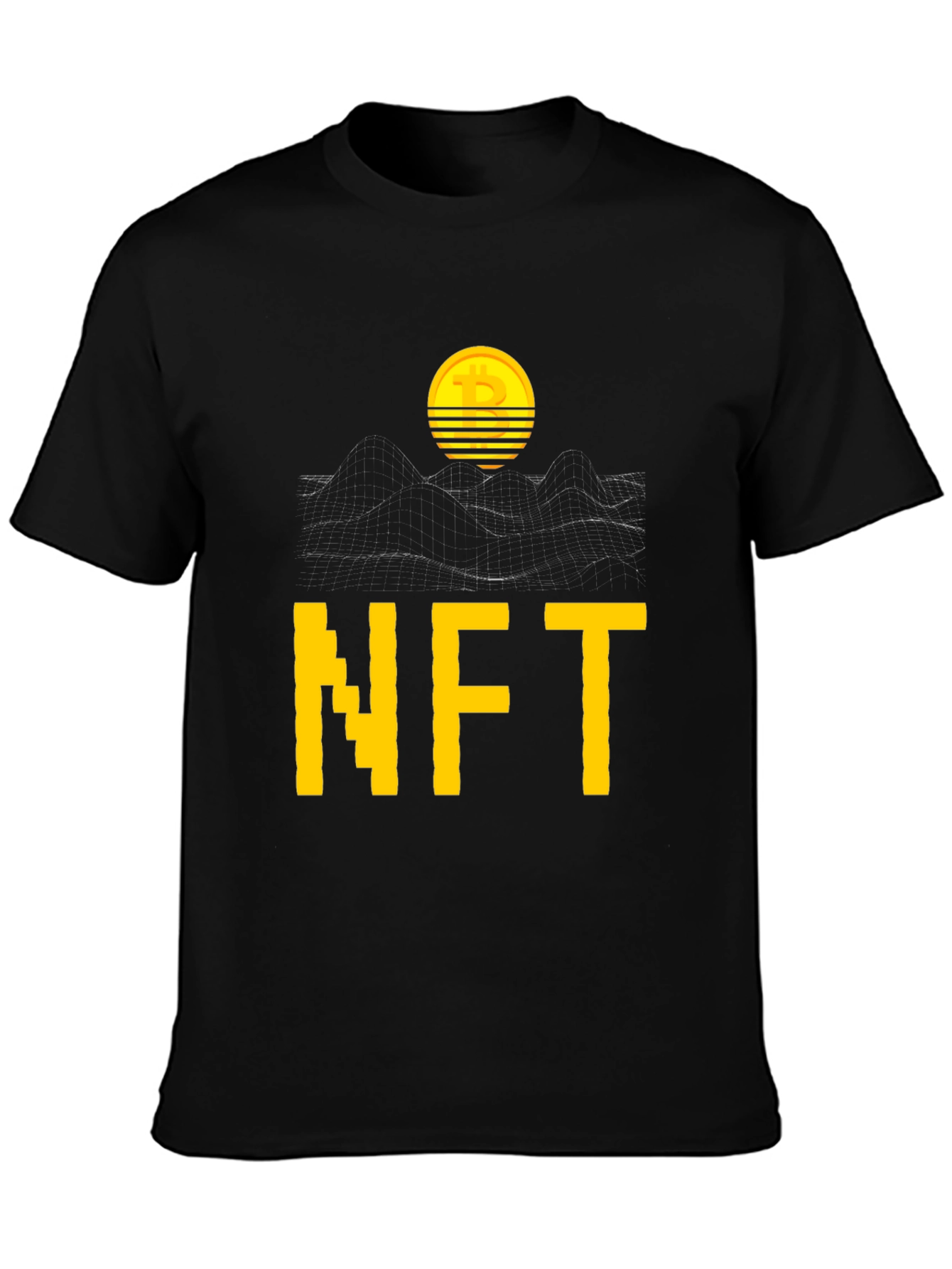 NFT Bitcoin Graphic Tee - Crypto Art Fashion