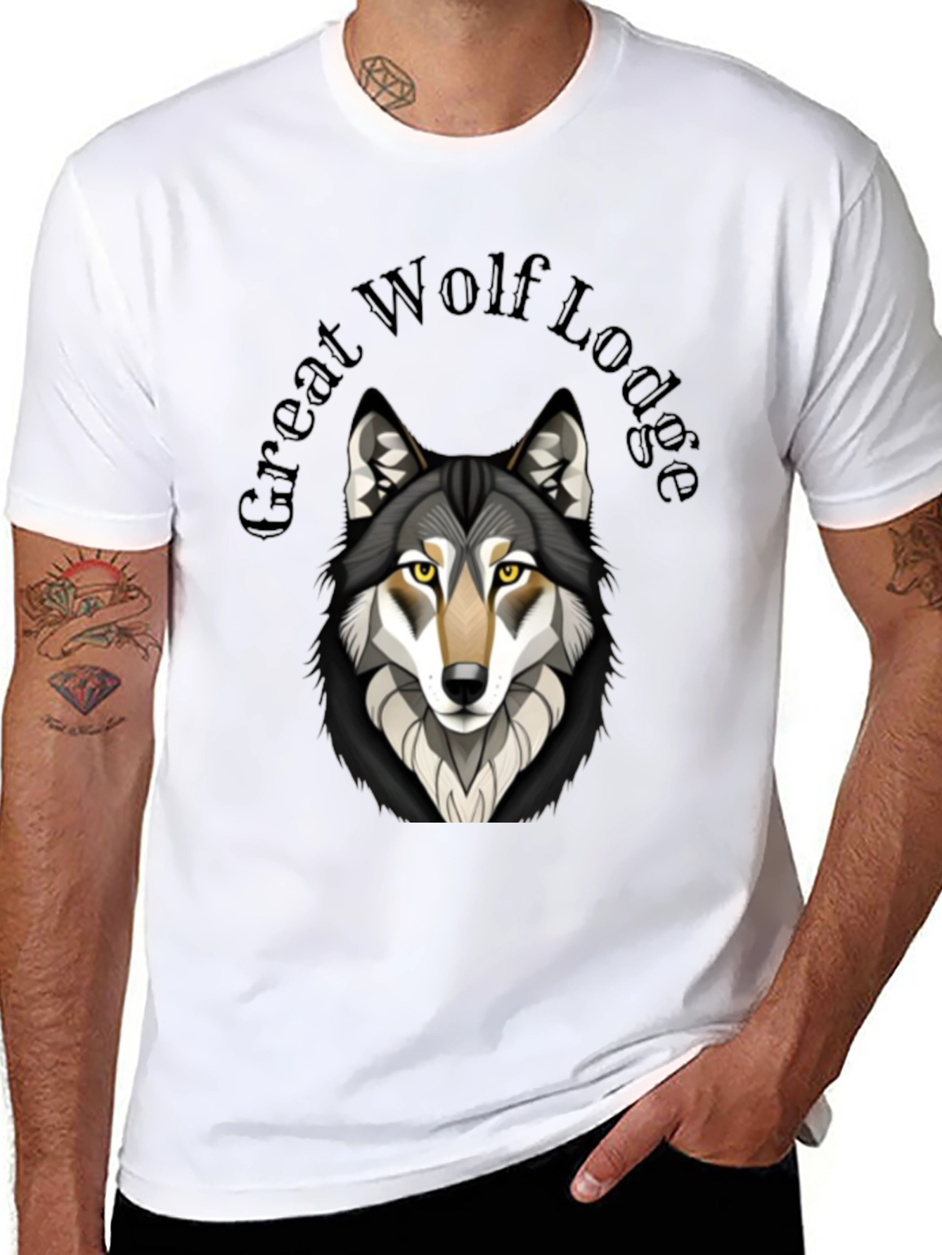 Great Wolf Lodge Graphic Tee - Black Cotton Blend
