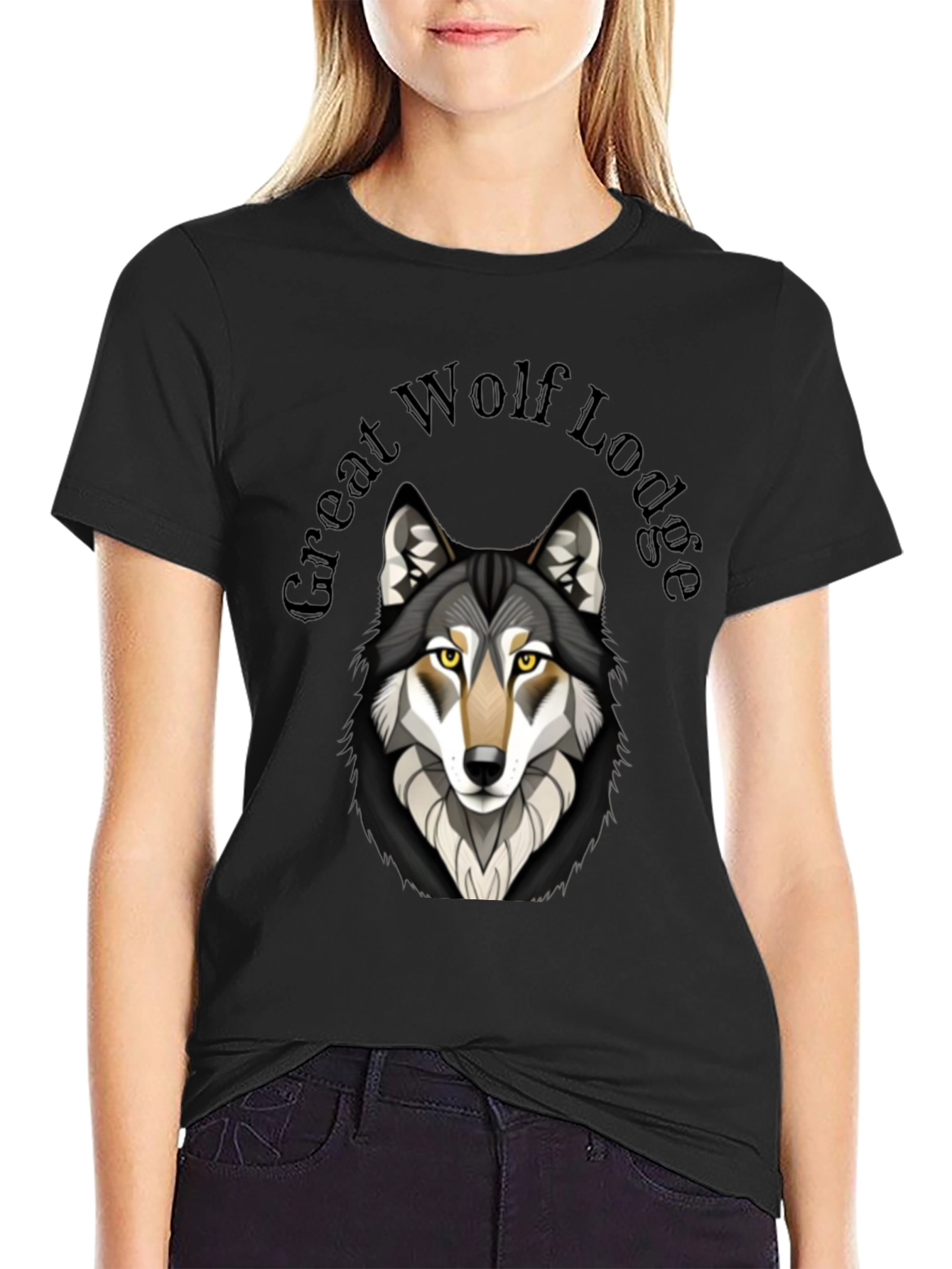 Great Wolf Lodge Graphic Tee - Black Cotton Blend