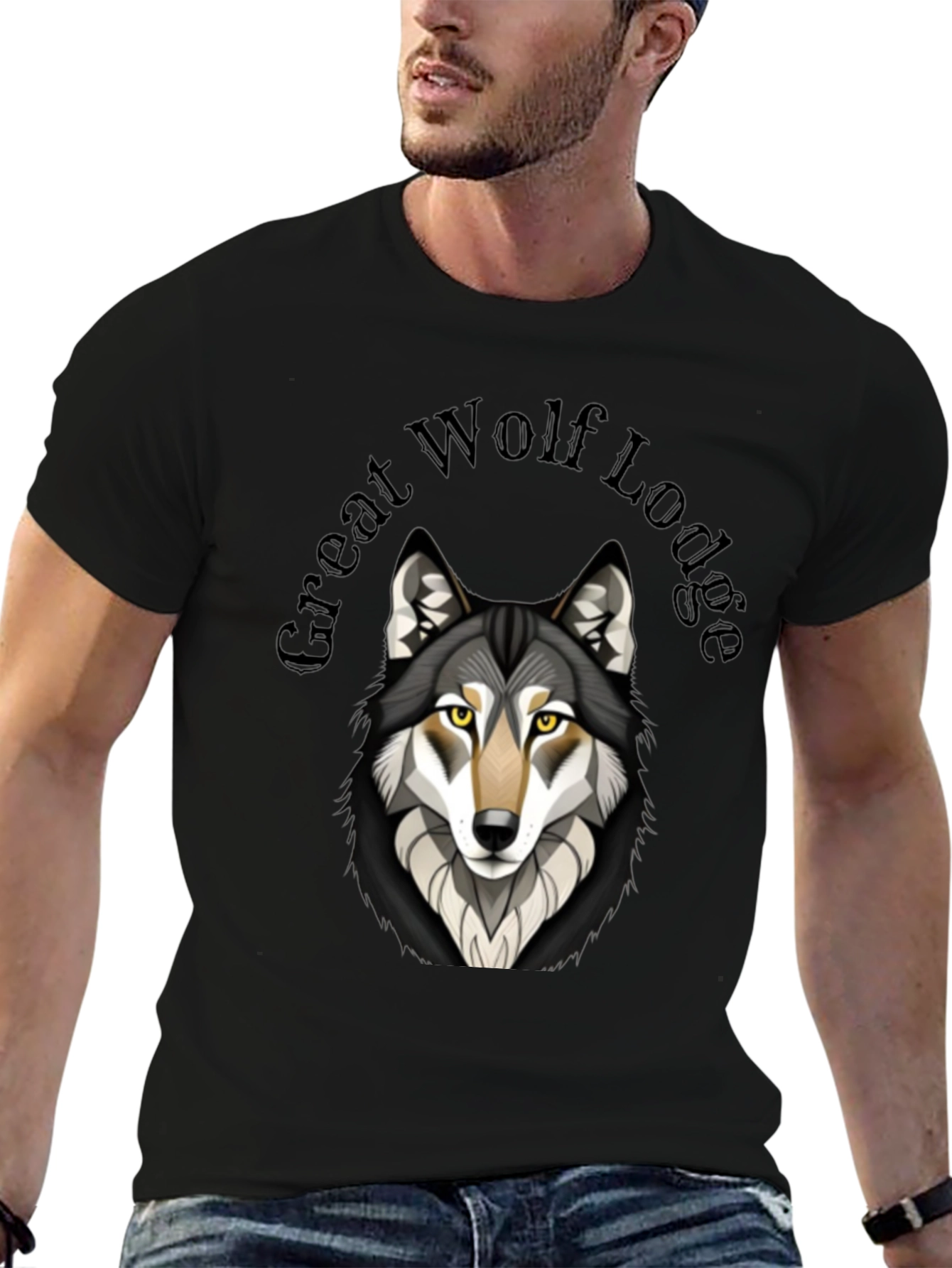 Great Wolf Lodge Graphic Tee - Black Cotton Blend