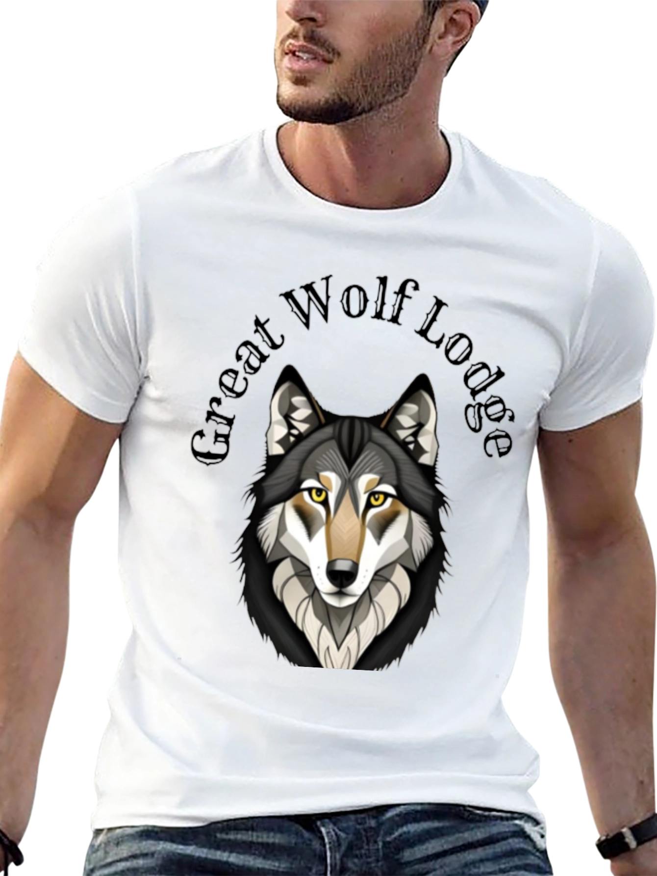 Great Wolf Lodge Graphic Tee - Black Cotton Blend