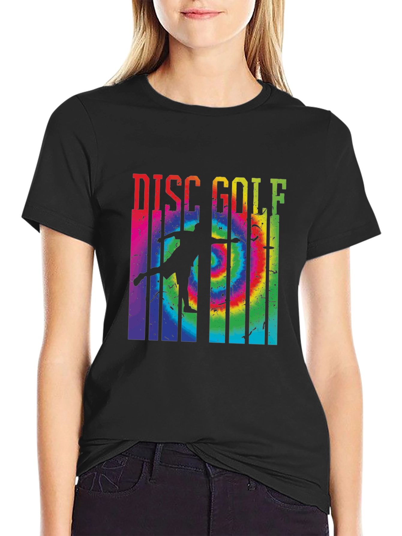 Tie Dye Disc Golf Graphic Tee