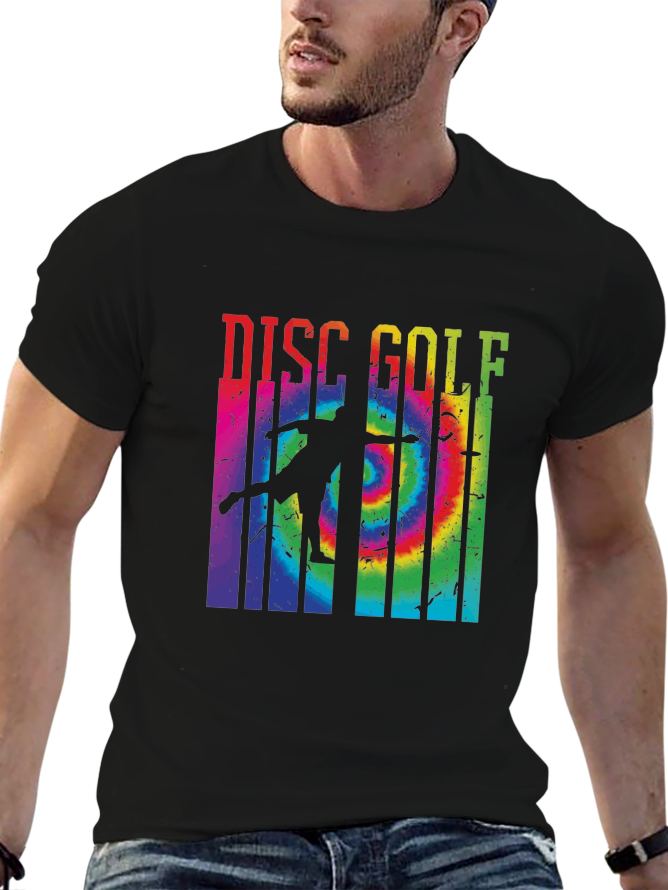 Tie Dye Disc Golf Graphic Tee