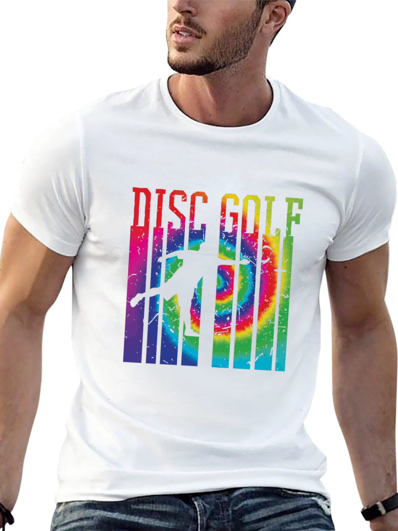 Tie Dye Disc Golf Graphic Tee