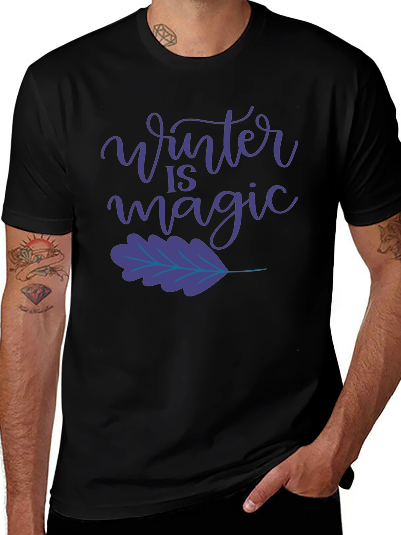 Winter is Magic Black T-Shirt