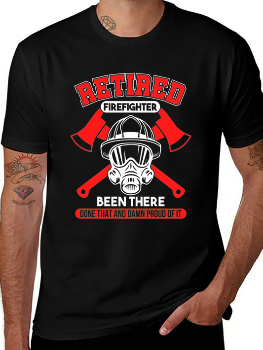 Retired Firefighter Graphic T-Shirt