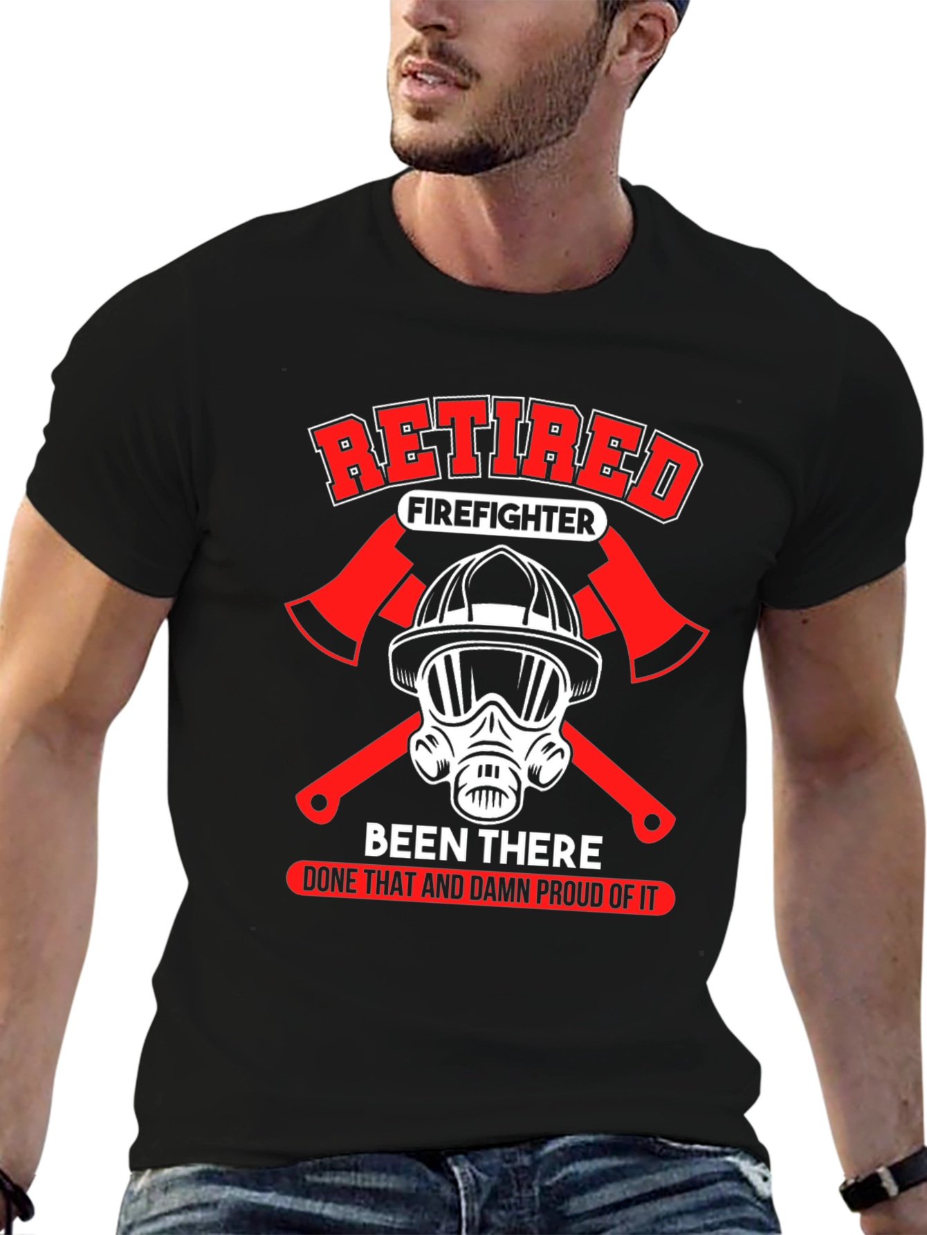 Retired Firefighter Graphic T-Shirt