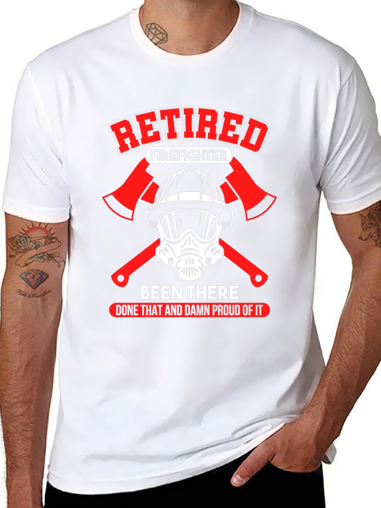 Retired Firefighter Graphic T-Shirt
